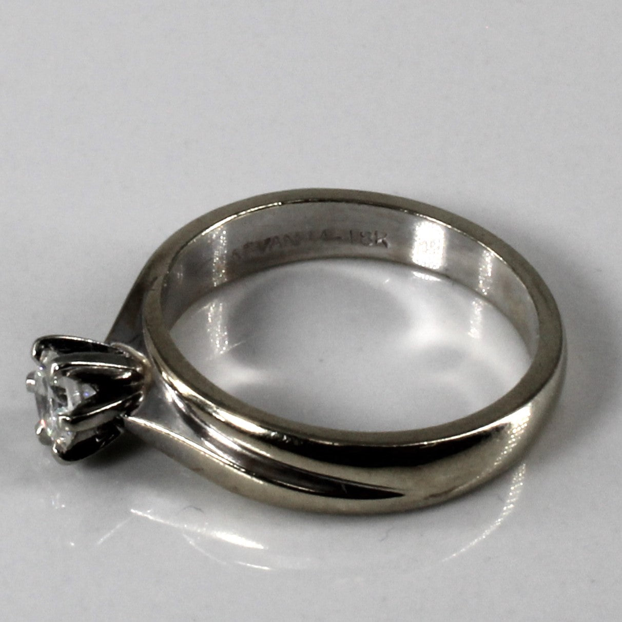 Six Prong Solitaire Diamond Ring | 0.22ct | SZ 4.5 |