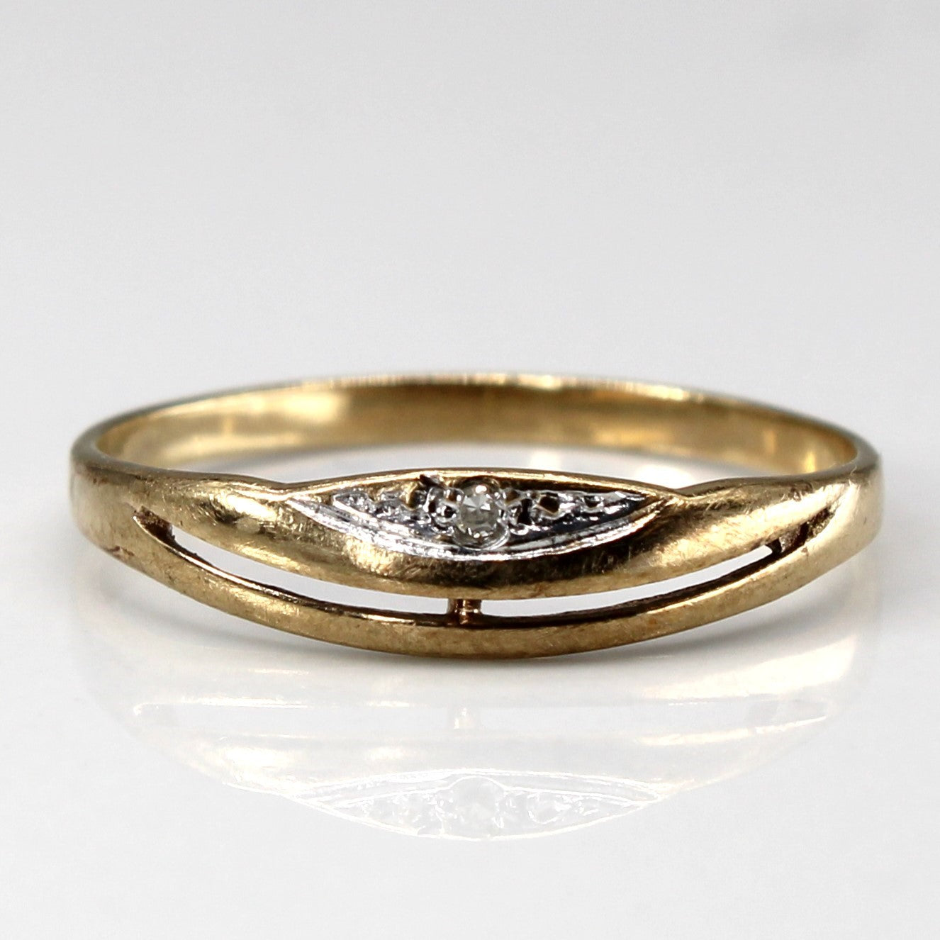 9k Gold Diamond Ring | 0.01ct | SZ 7 |