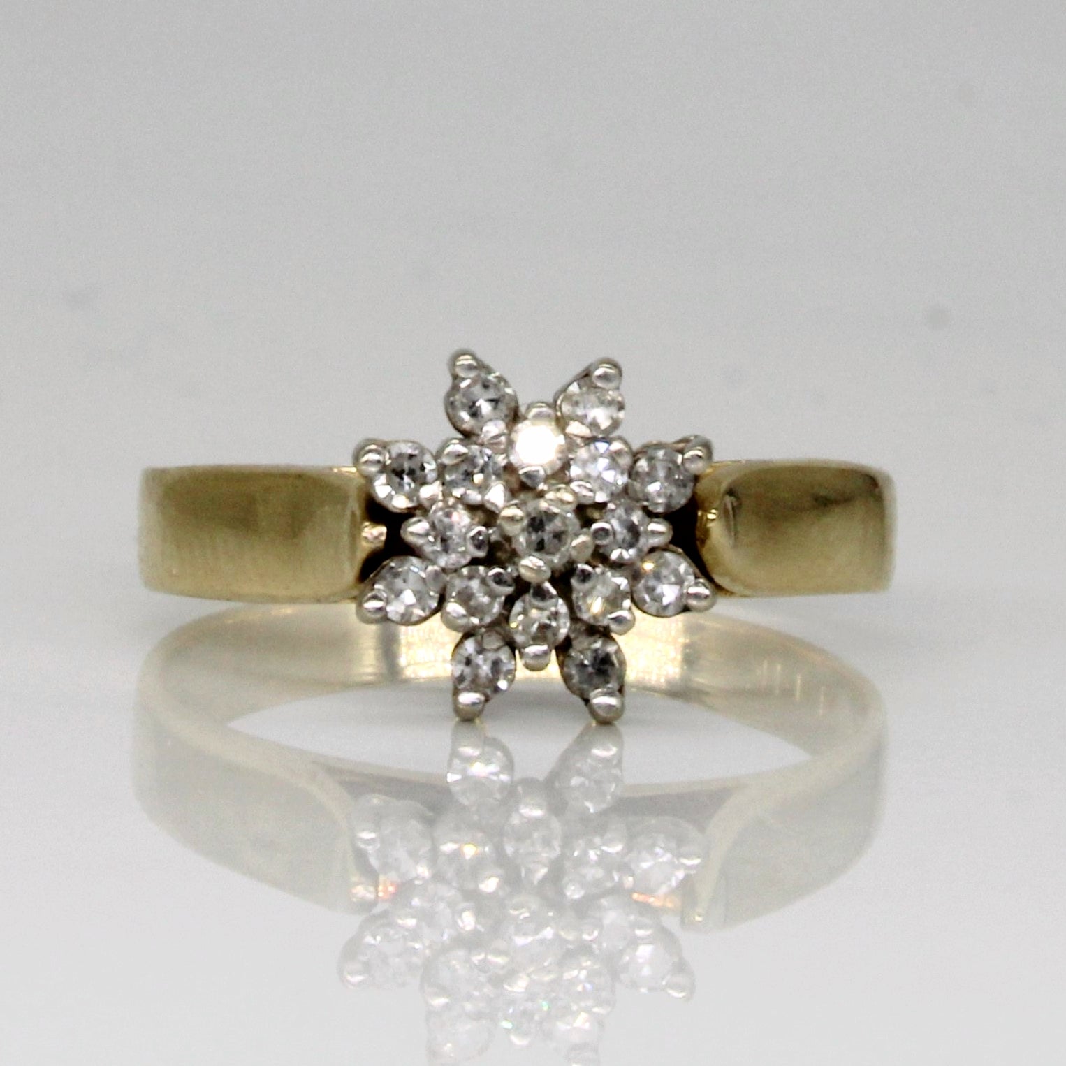 Cluster Diamond Ring | 0.17ctw | SZ 7.5 |