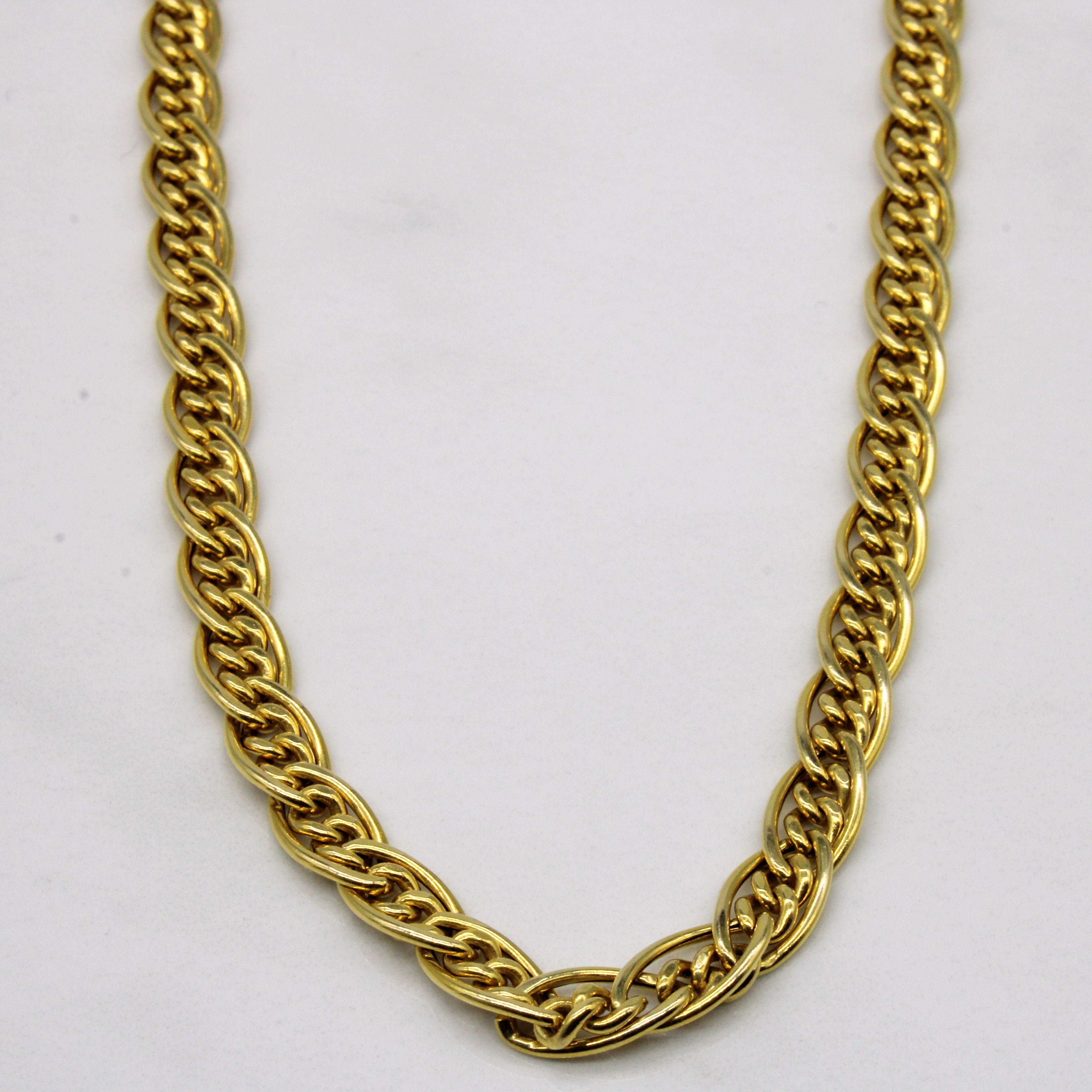Chaîne en or jaune 14 carats | 18 pouces |