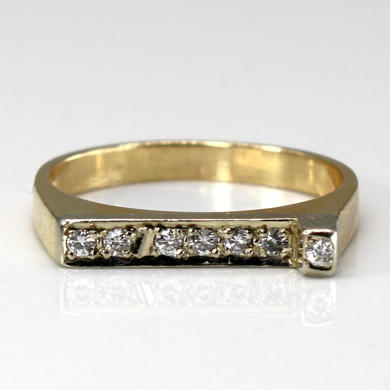 Seven Stone Diamond Ring | 0.14ctw | SZ 5.5 |