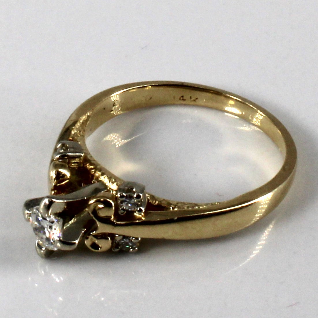 High Set Five Stone Diamond Ring | 0.23ctw | SZ 4.5 |