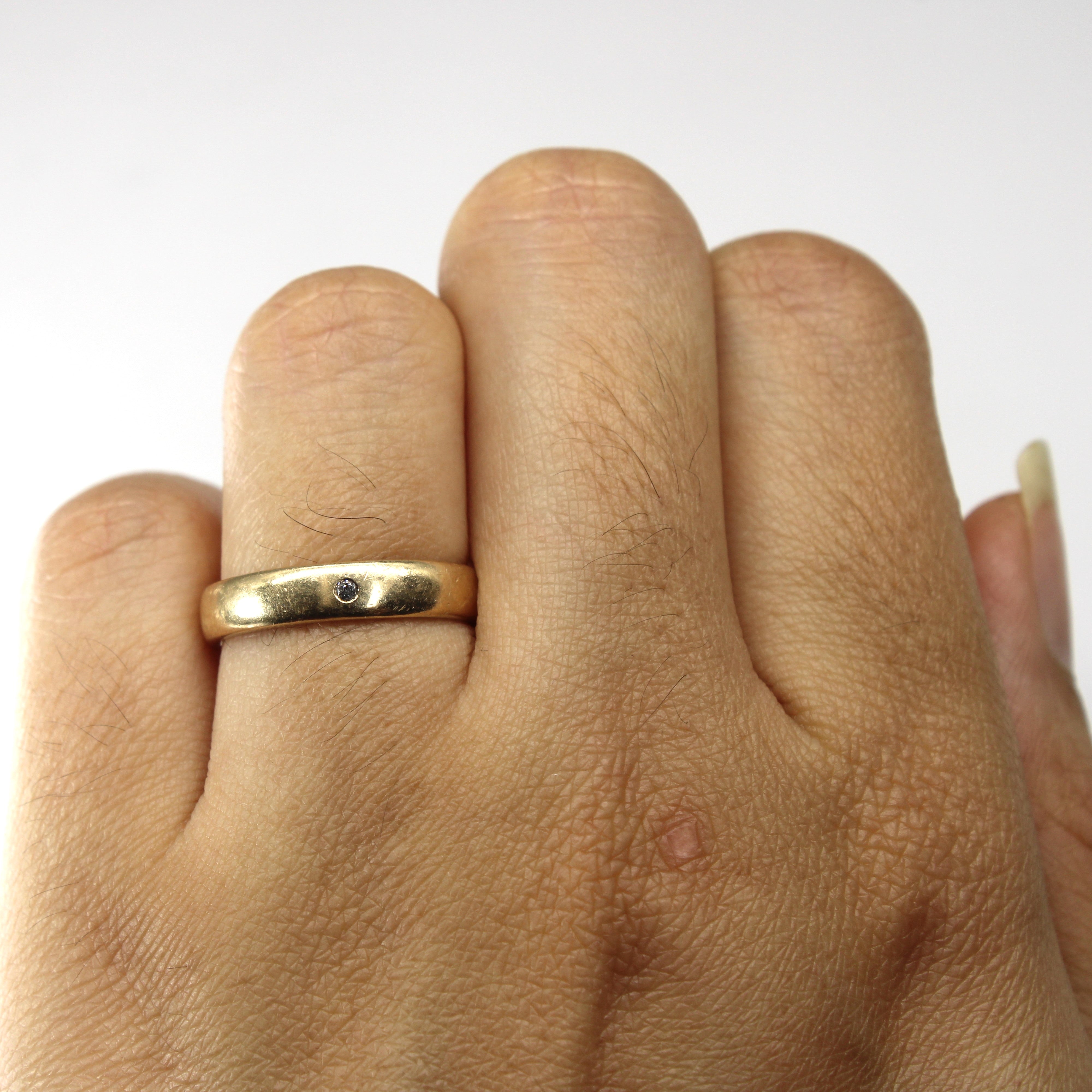Diamond Gold Band | 0.01ct | SZ 6 |