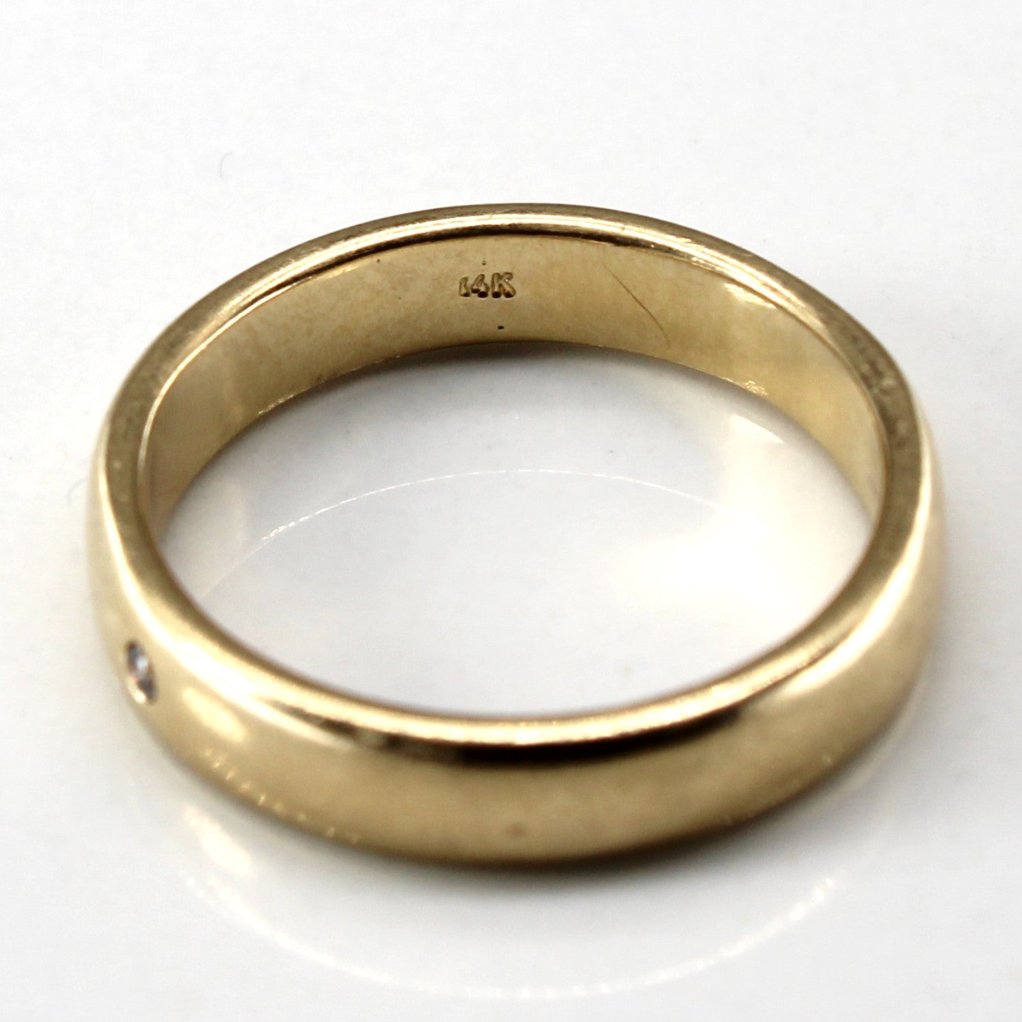 Diamond Gold Band | 0.01ct | SZ 6 |