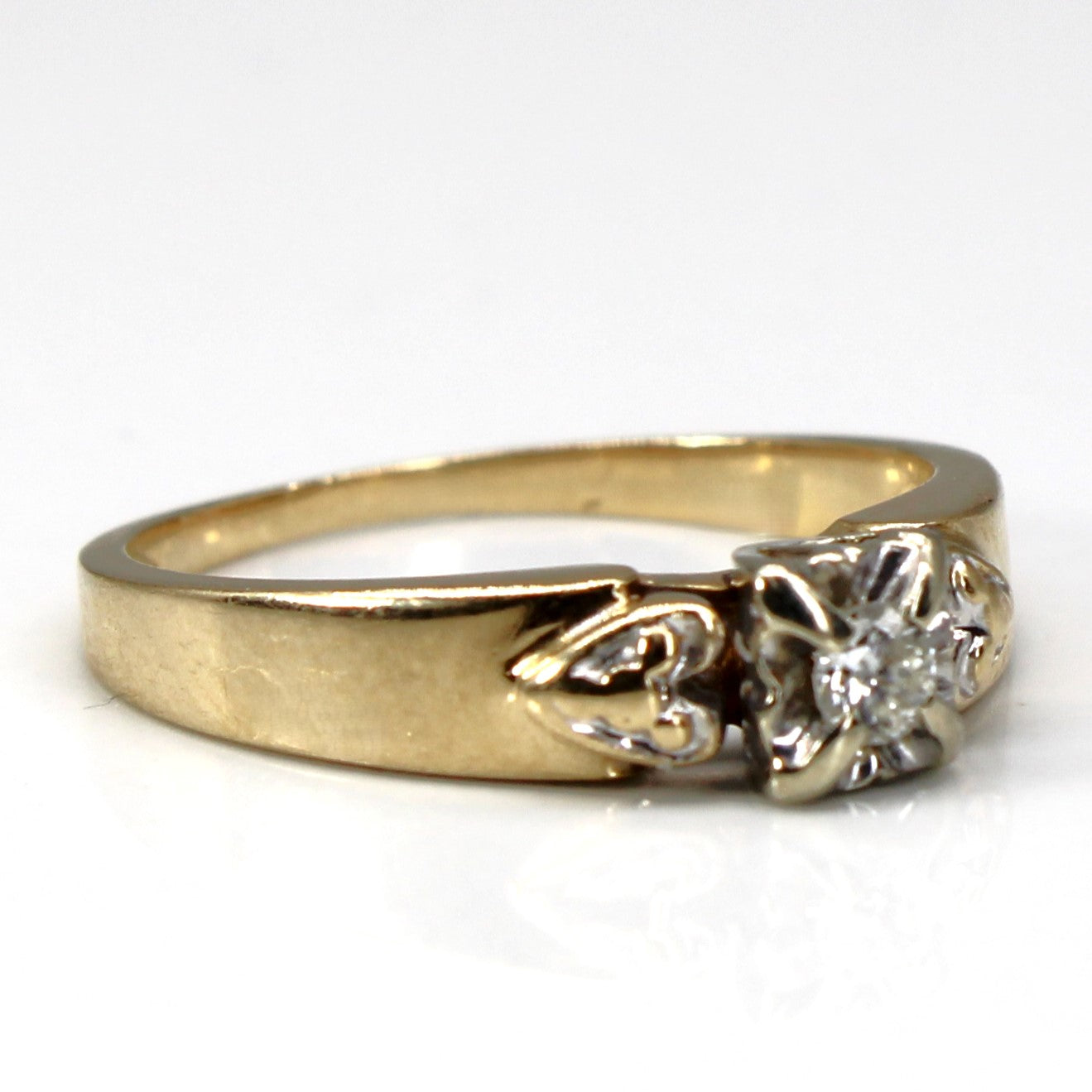 Solitaire Diamond Vintage Ring | 0.07ct | SZ 5.5 |