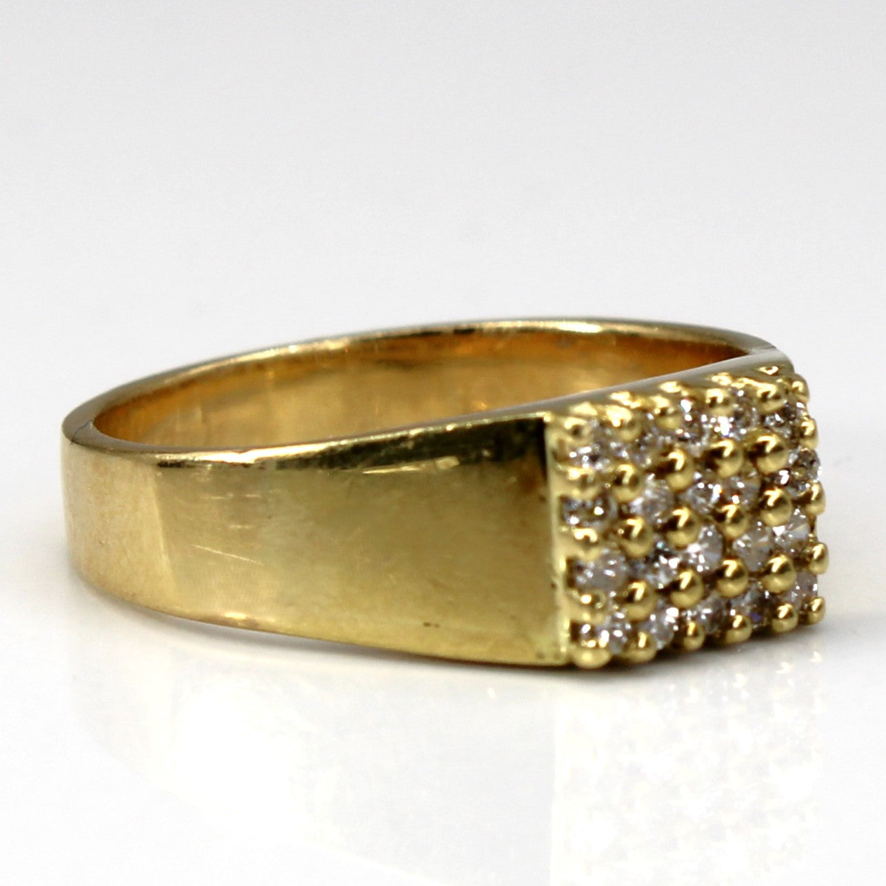 Cluster Diamond 18k Gold Ring | 0.20ctw | SZ 5.25 |
