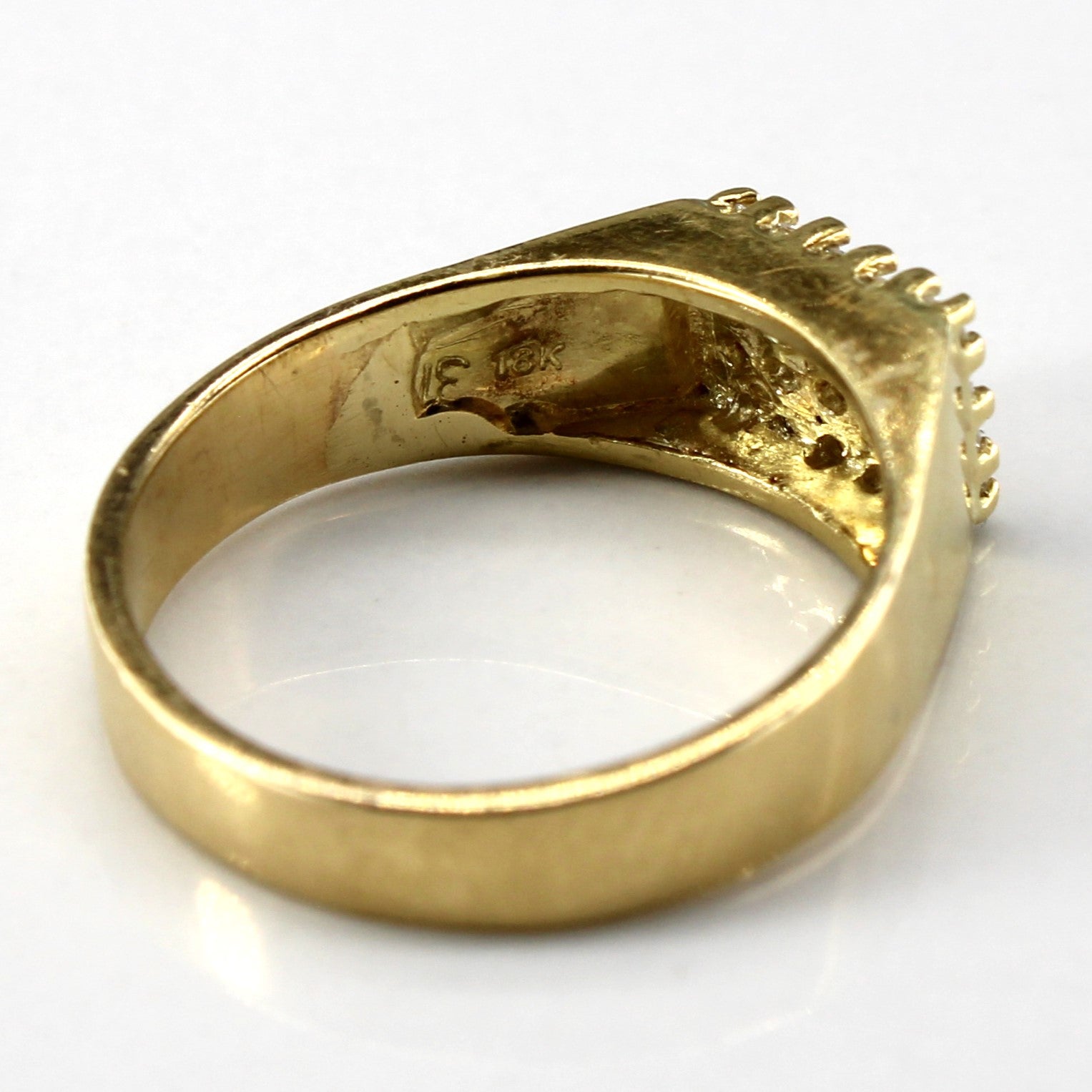 Cluster Diamond 18k Gold Ring | 0.20ctw | SZ 5.25 |