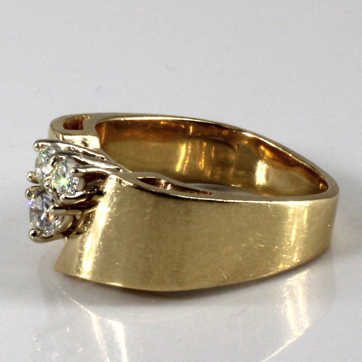 Three Stone Cluster Diamond Ring | 0.38ctw | SZ 6.5 |