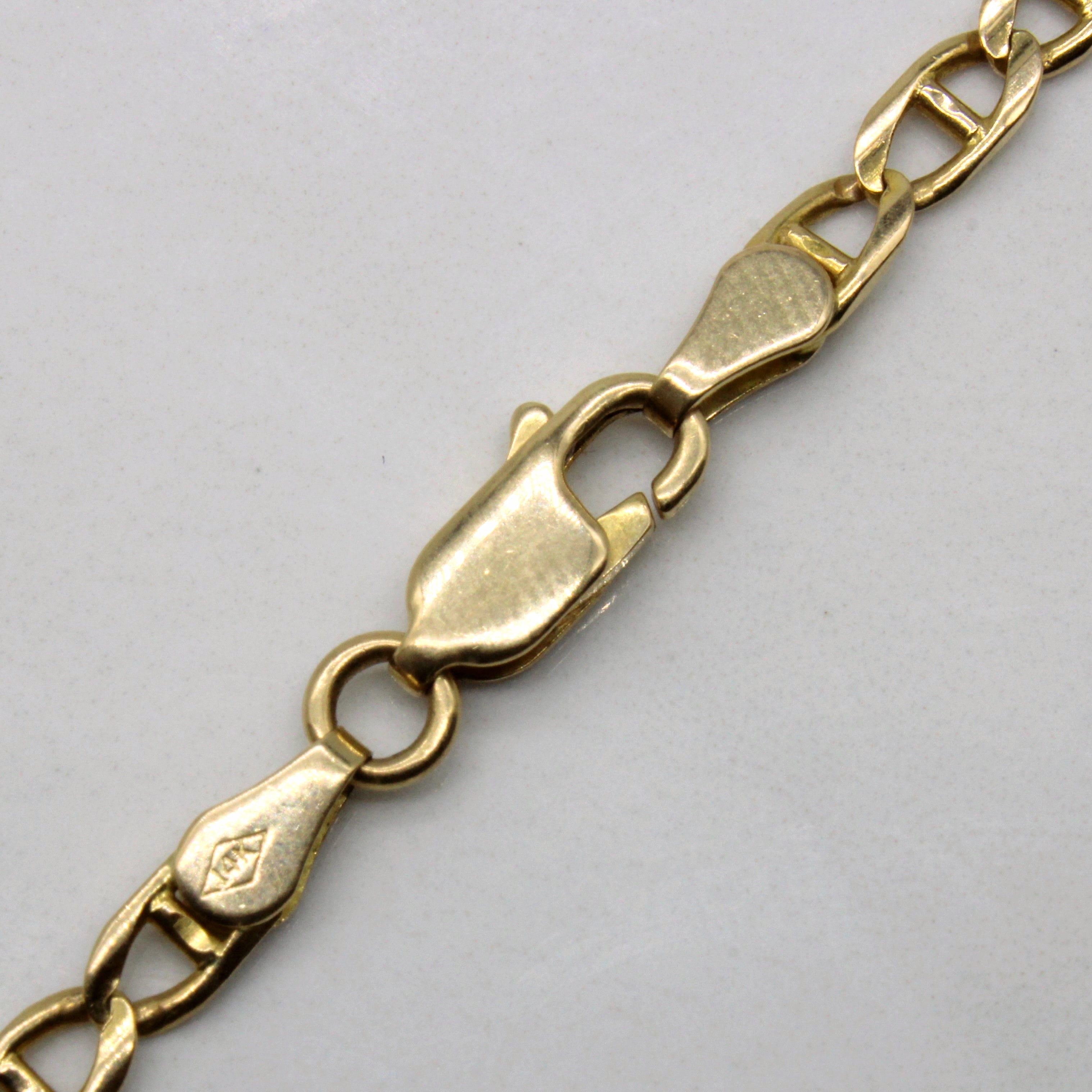 14k Yellow Gold Anchor Link Chain | 20" |