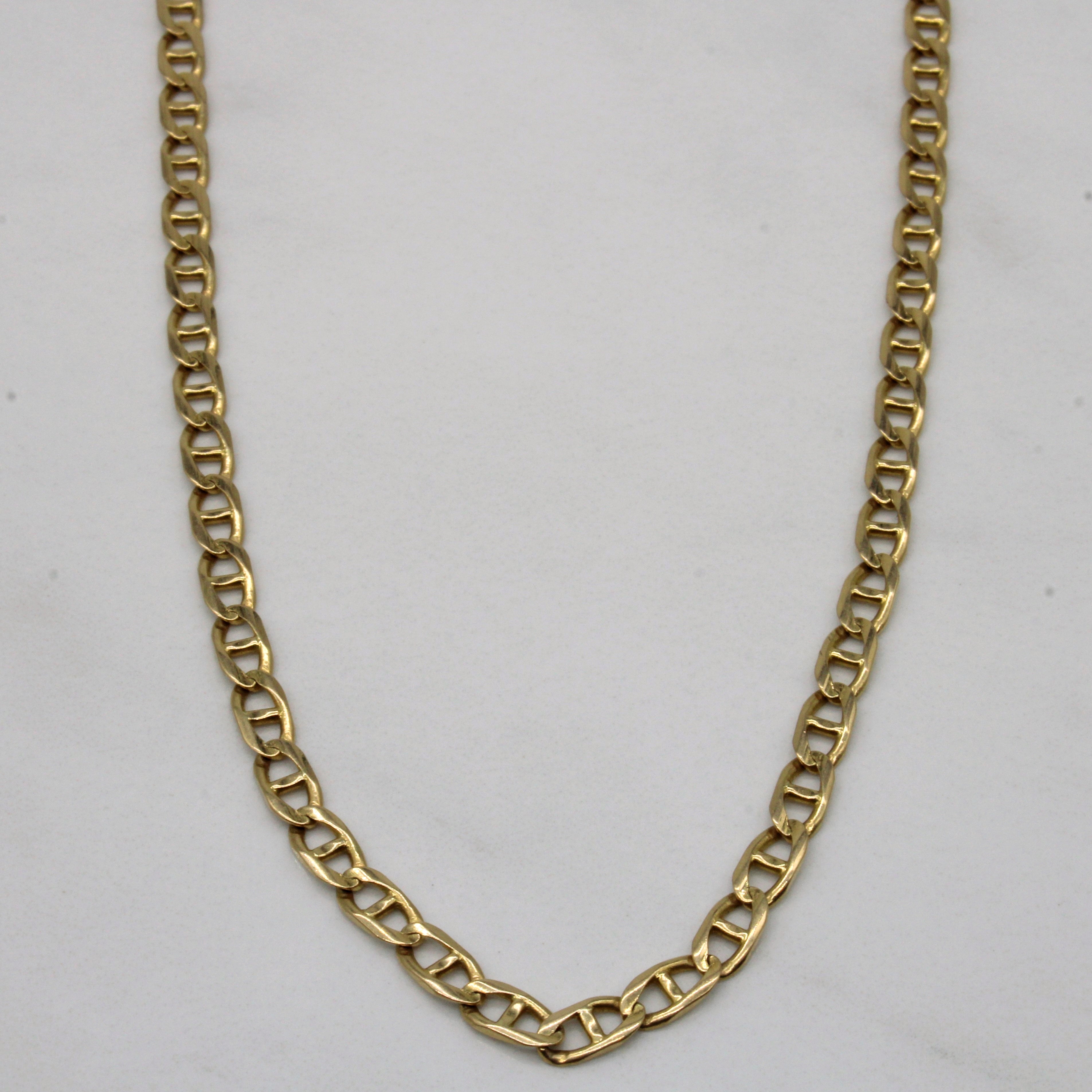 14k Yellow Gold Anchor Link Chain | 20" |