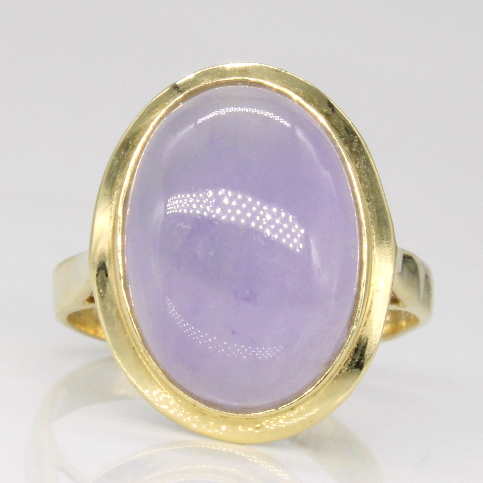Lavender Jade Cocktail Ring | 5.80ct | SZ 5.5 |