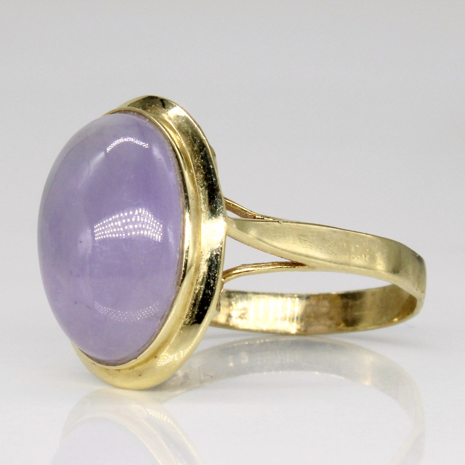 Lavender Jade Cocktail Ring | 5.80ct | SZ 5.5 |