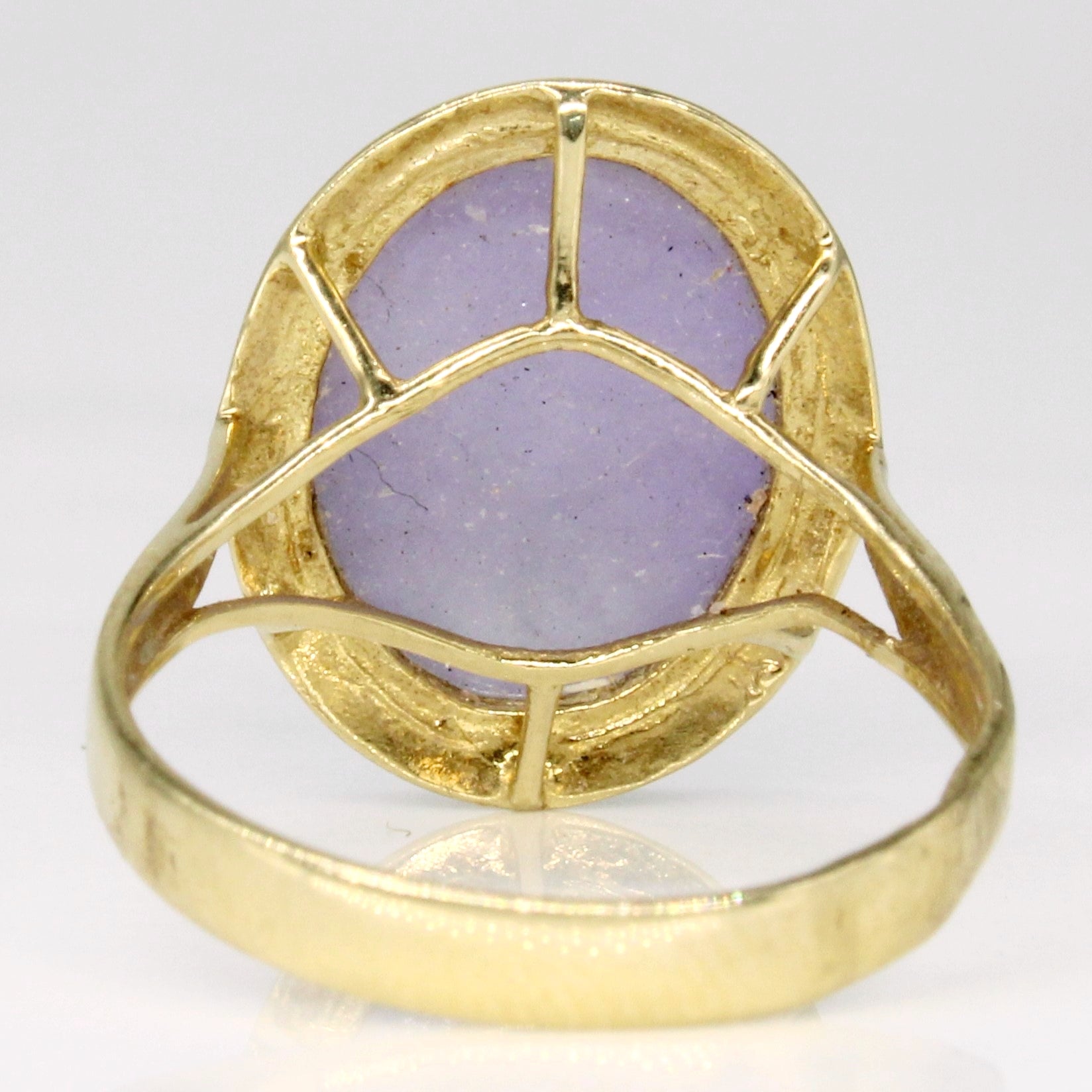 Lavender Jade Cocktail Ring | 5.80ct | SZ 5.5 |
