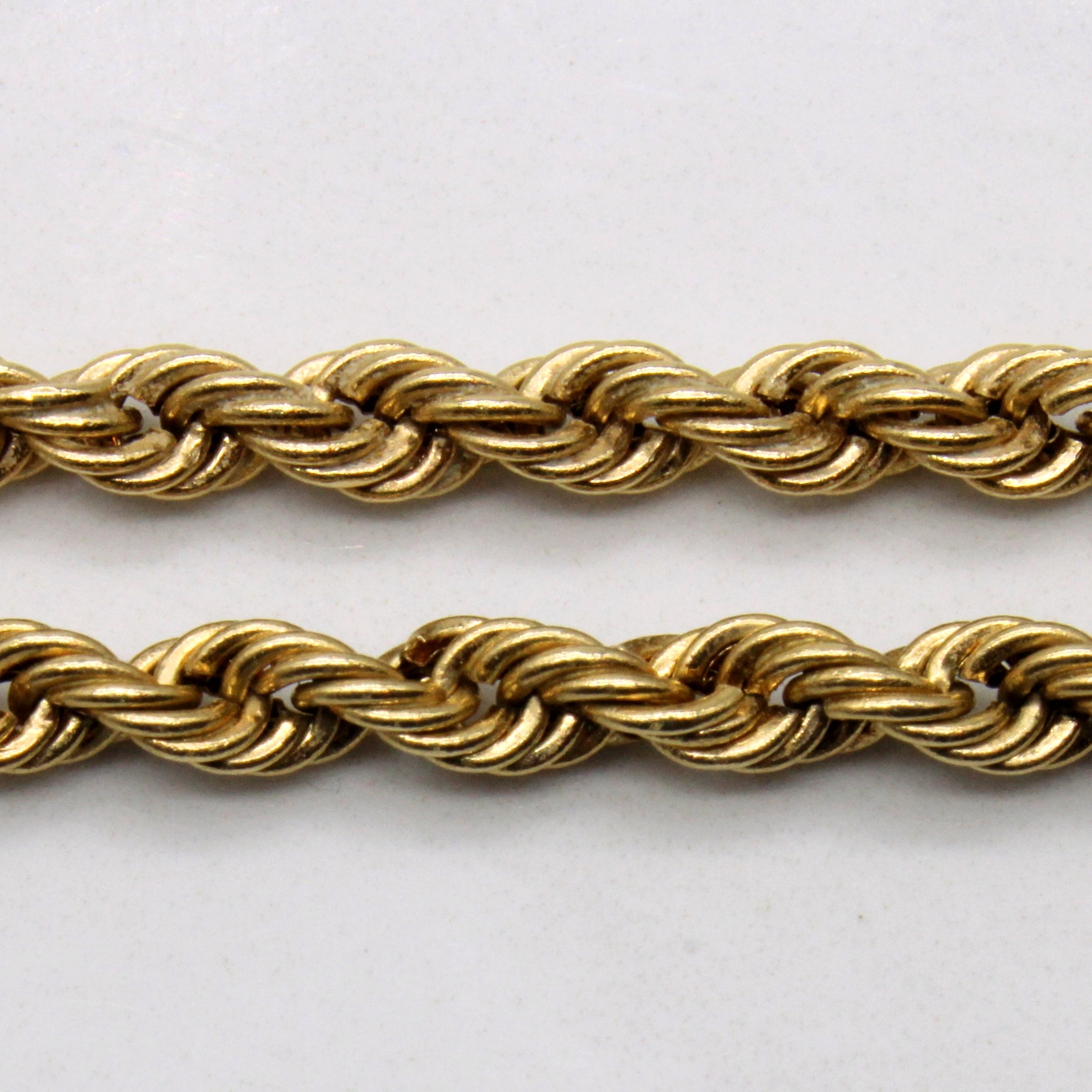 10k Yellow Gold Rope Chain | 24" |