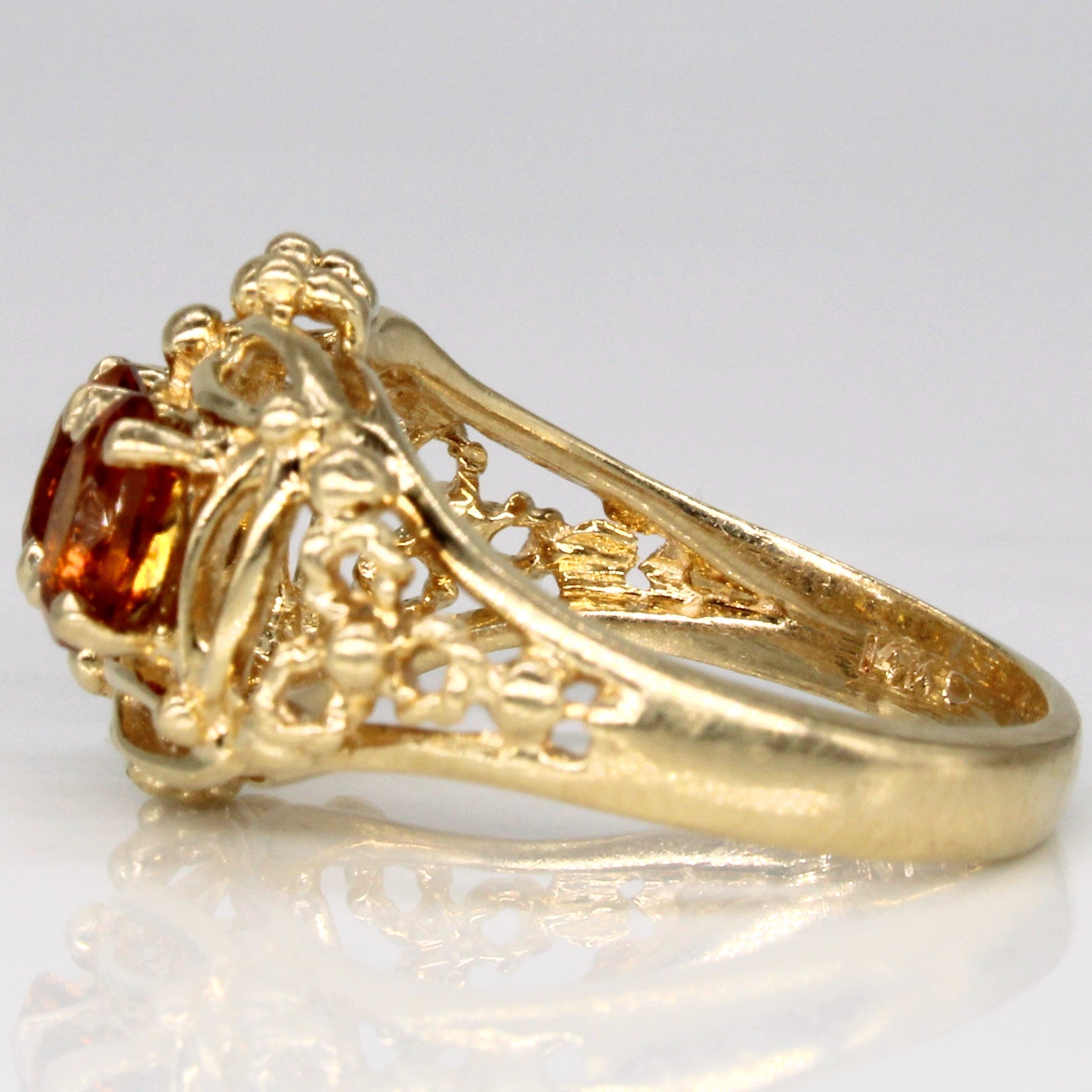 Citrine Cocktail Ring | 1.05ctw | SZ 6.75 |