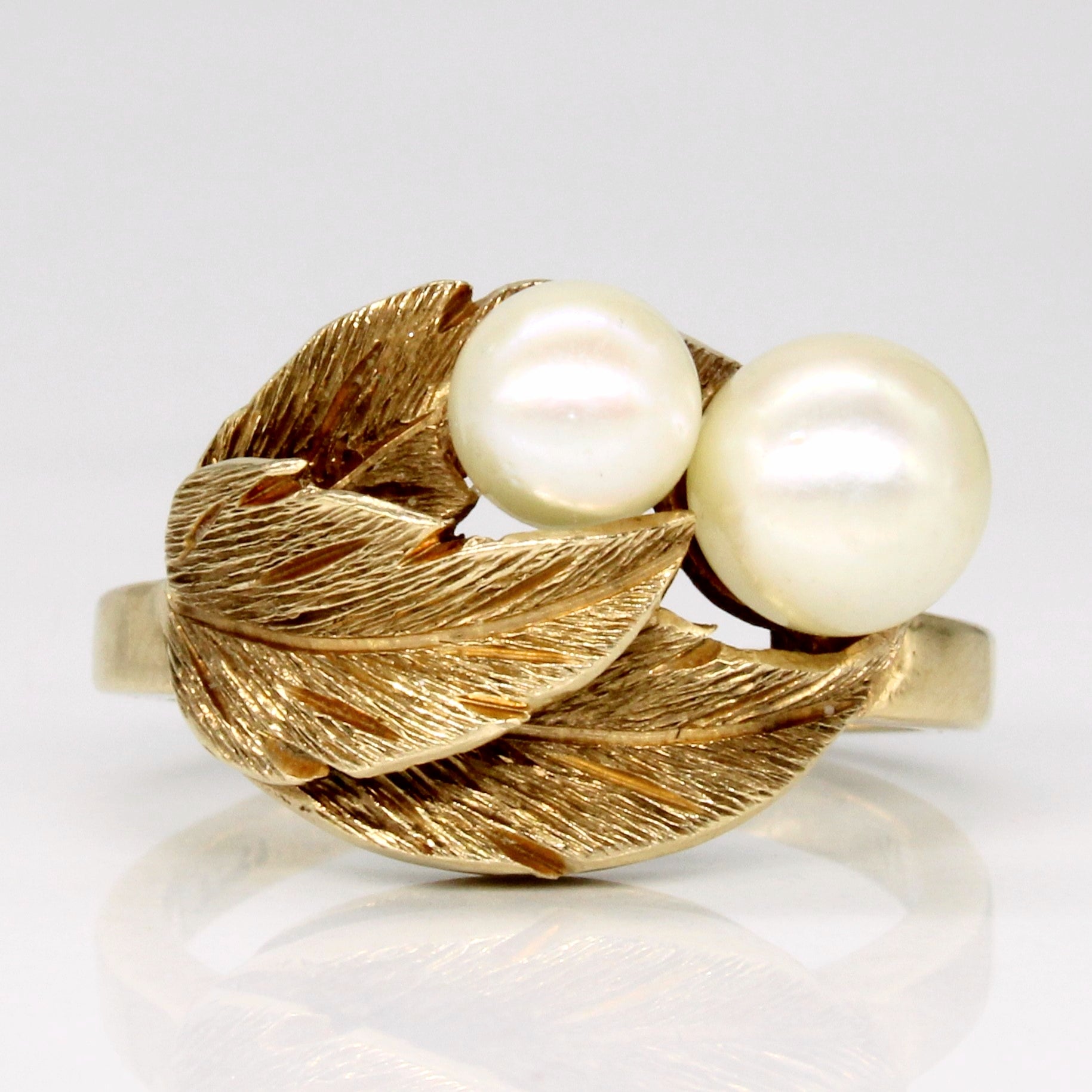 Pearl Cocktail 14k Ring | SZ 6.25 |
