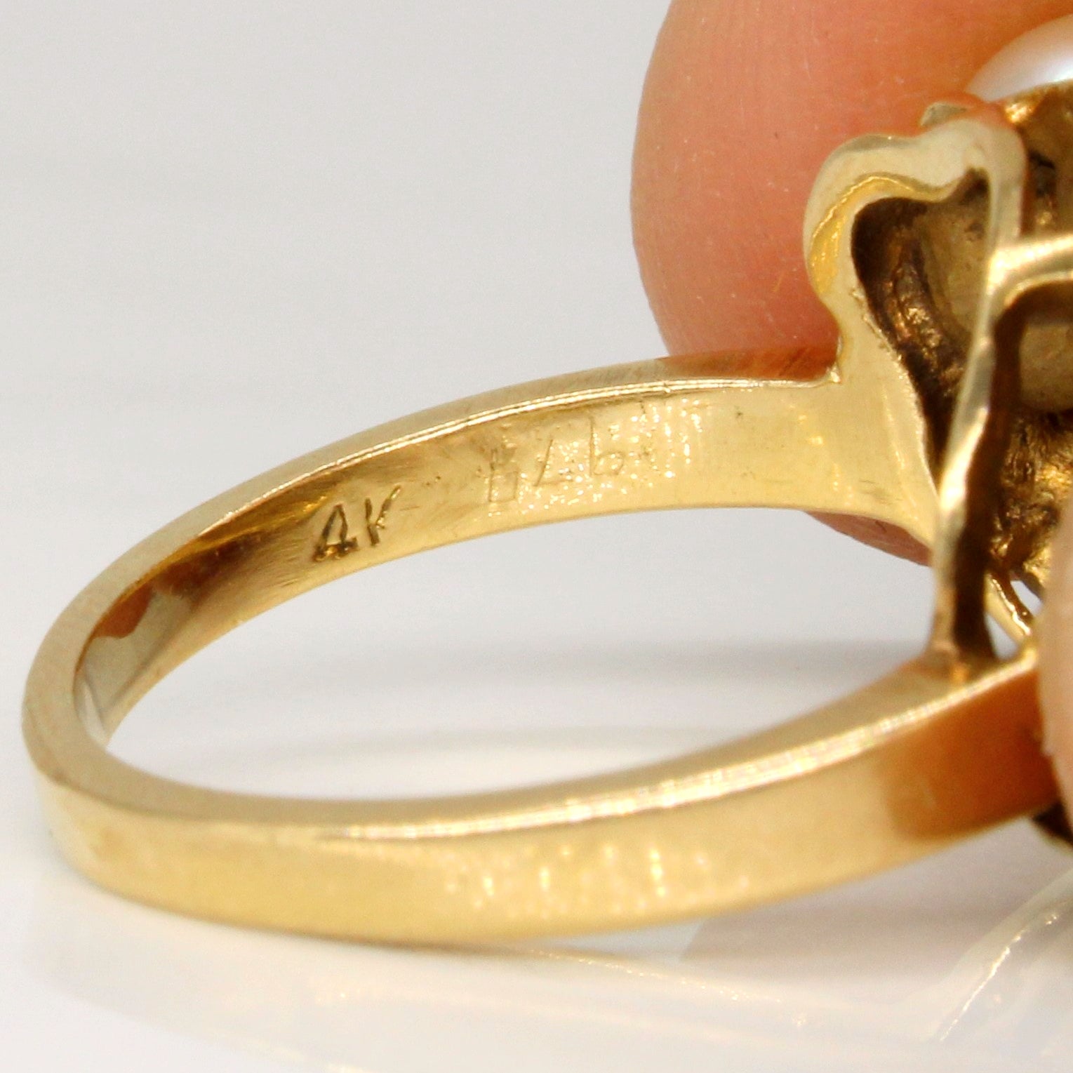 Pearl Cocktail 14k Ring | SZ 6.25 |