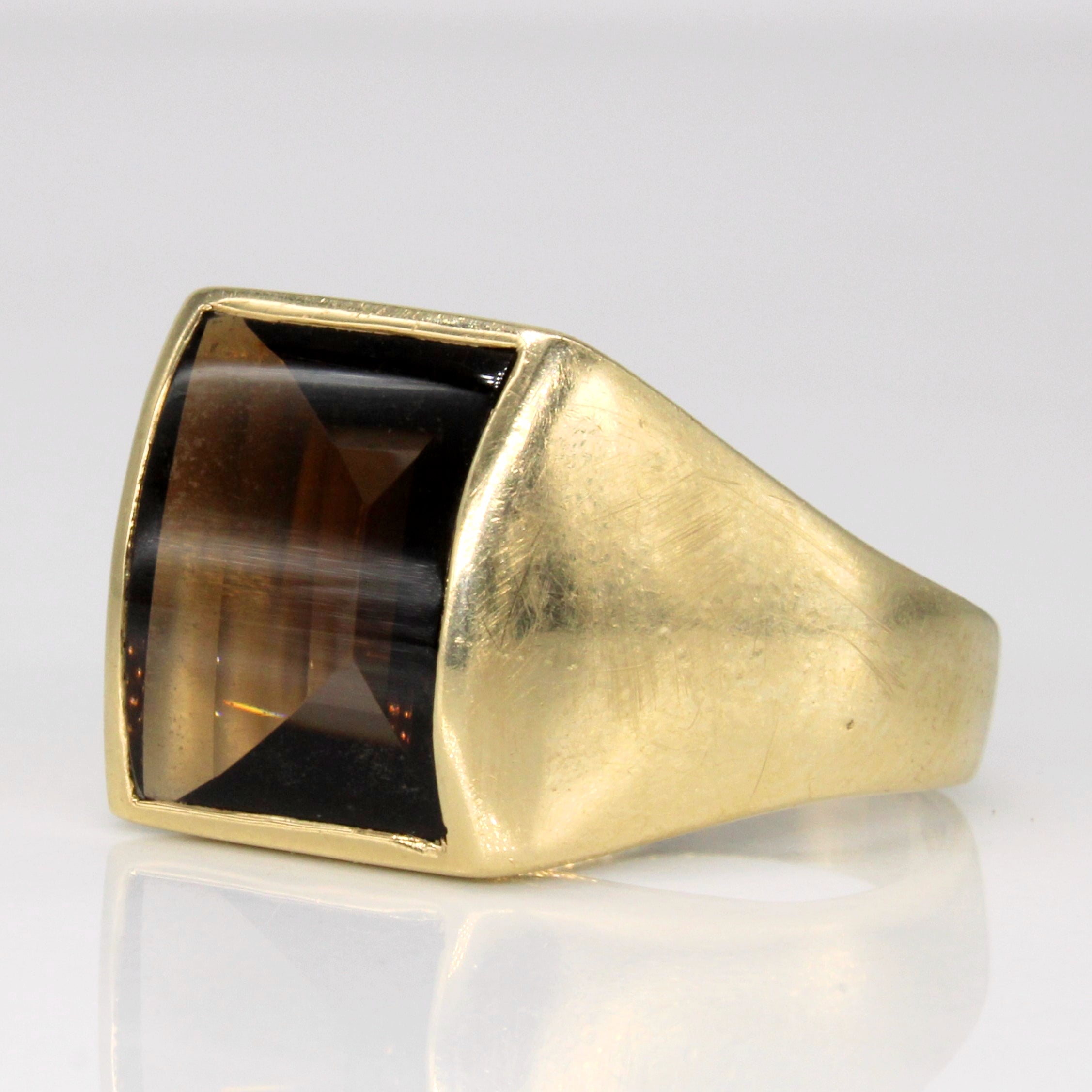 Smoky Quartz Cocktail Ring | 8.00ct | SZ 10 |