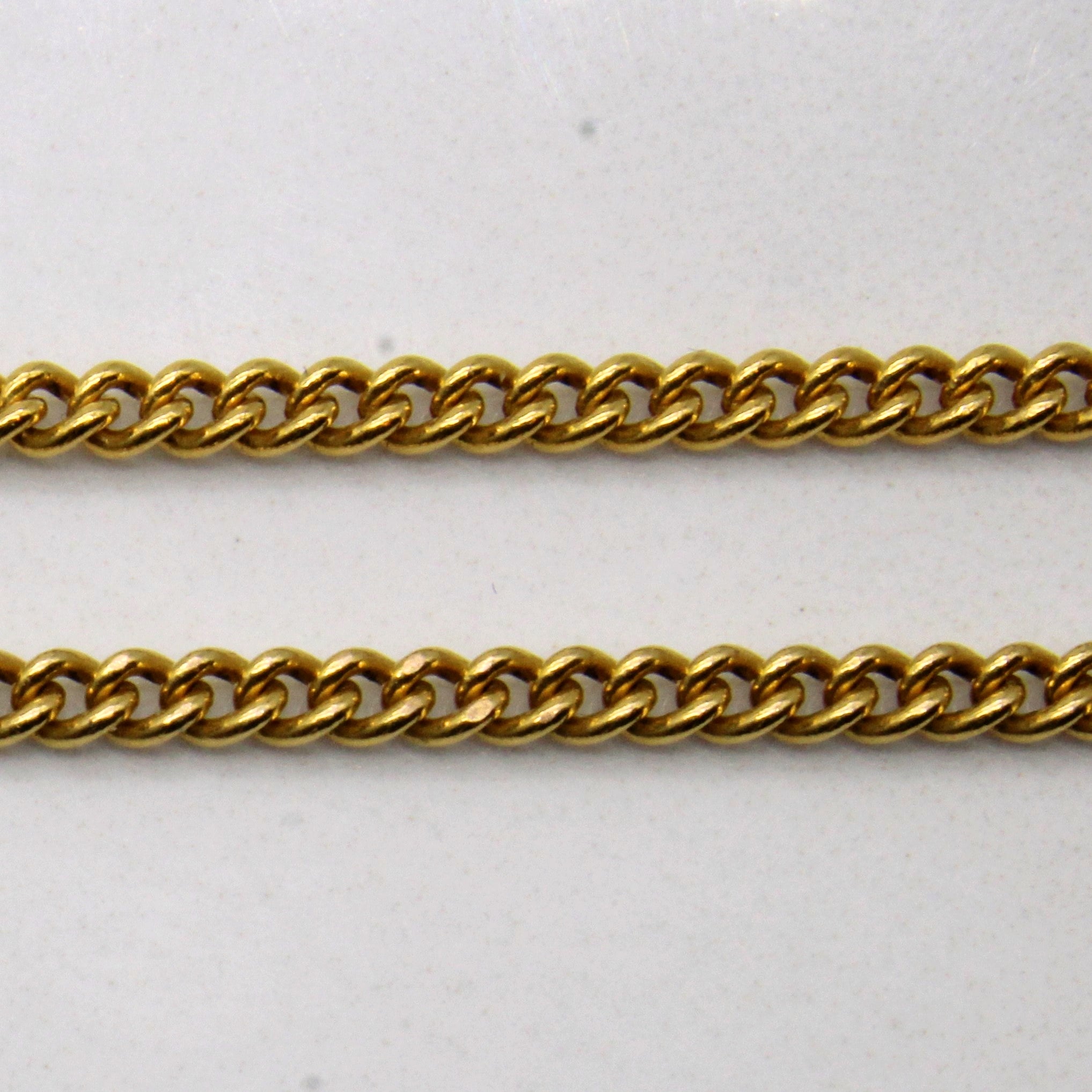 20k Yellow Gold Curb Link Chain | 24" |