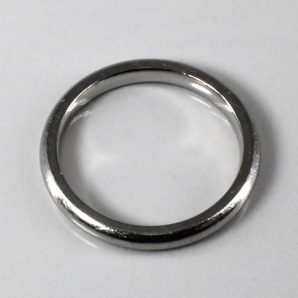 Plain Platinum Wedding Band | SZ 6.5 |