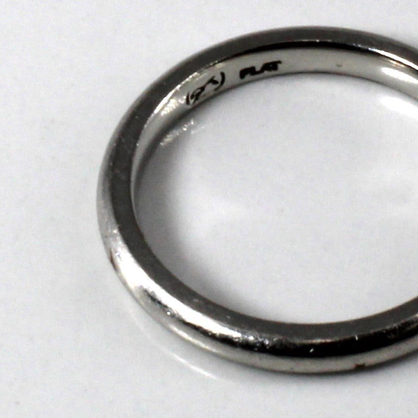 Plain Platinum Wedding Band | SZ 6.5 |