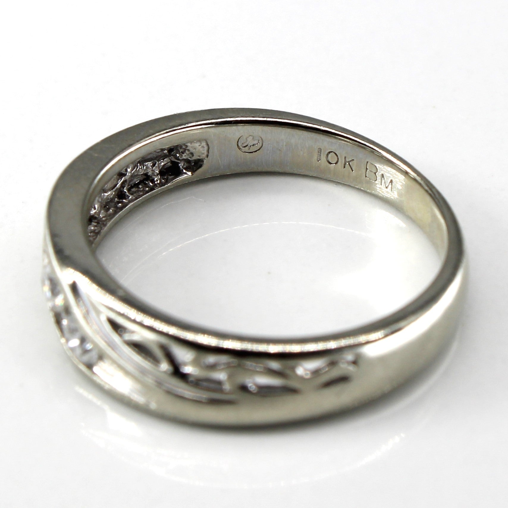 Two Stone Diamond White Gold Ring | 0.10ctw | SZ 7.5 |