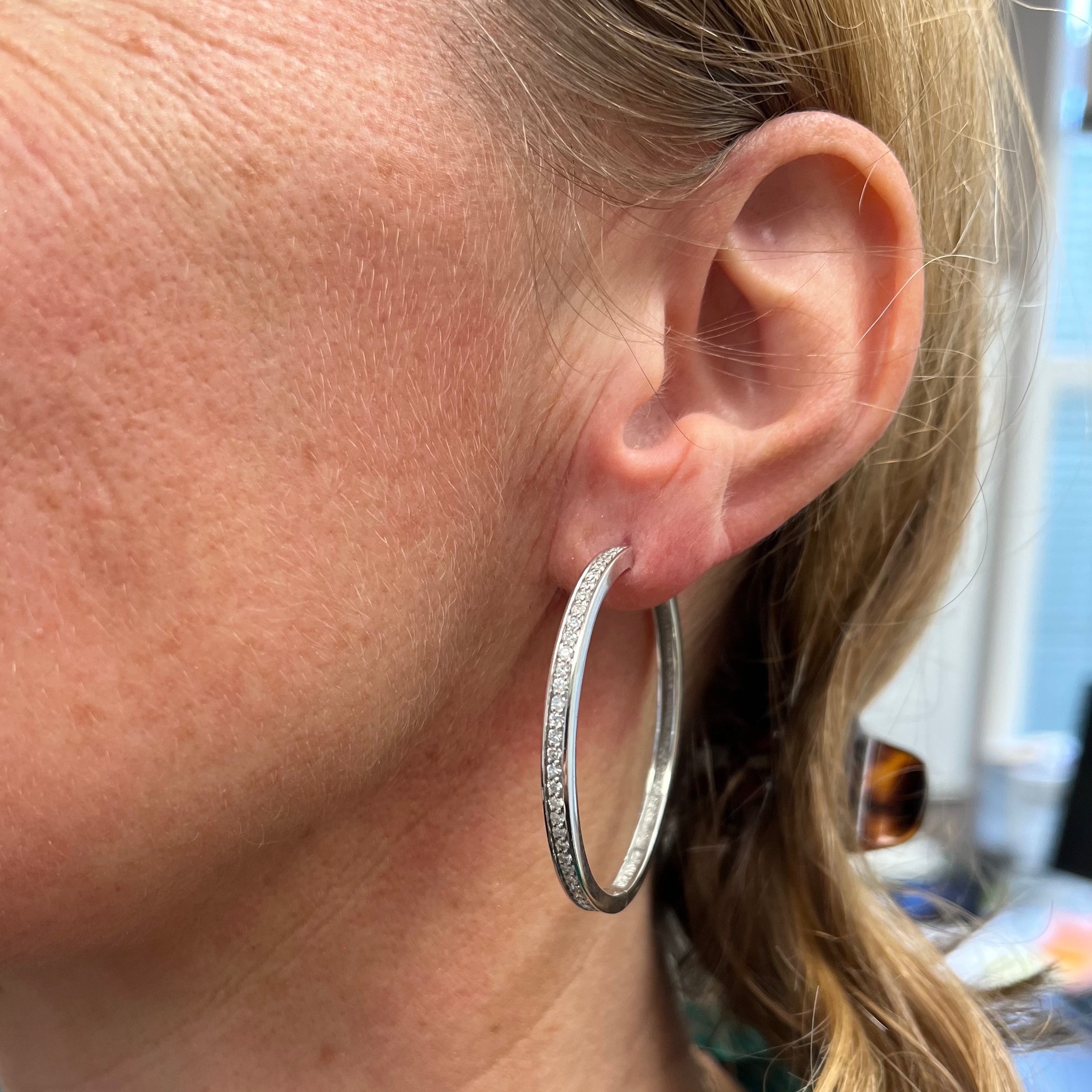 Diamond Hoop Earrings | 1.00ctw |