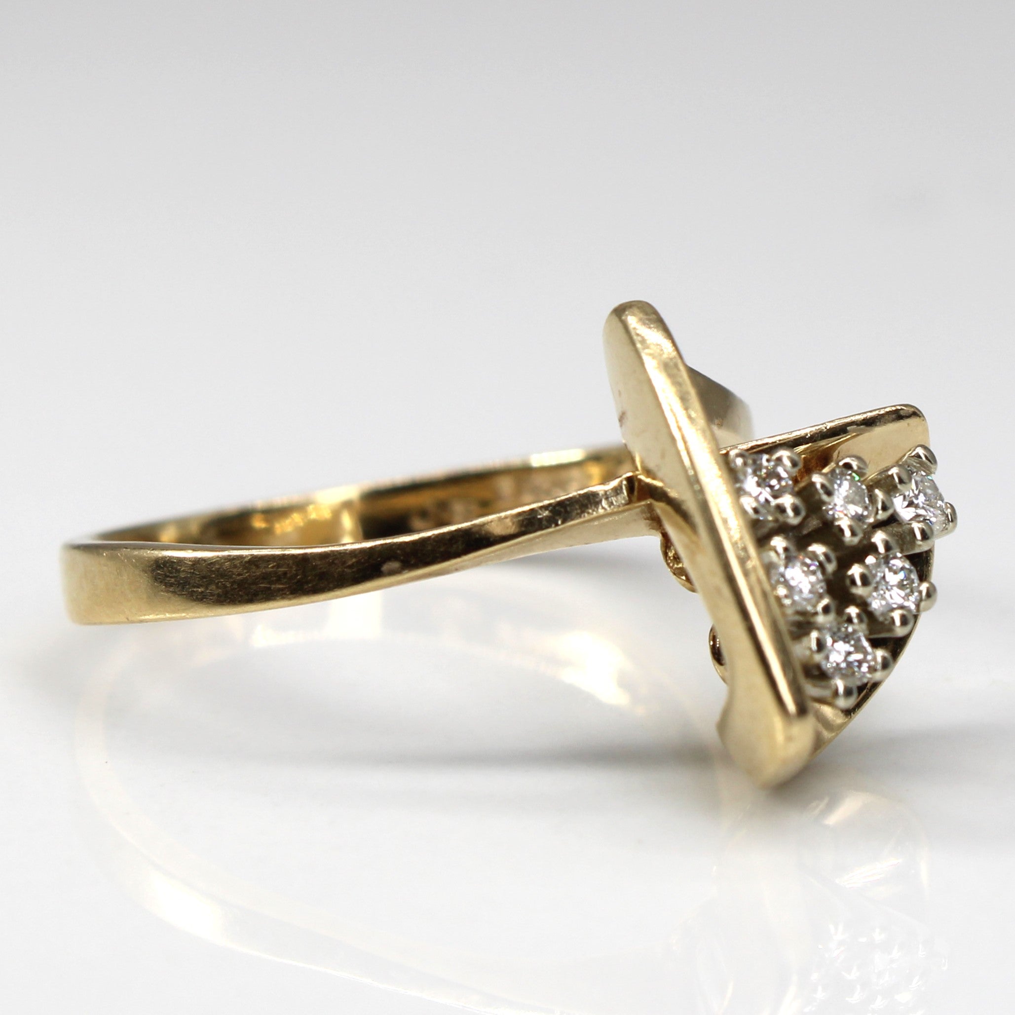 High Set Cluster Diamond Ring | 0.14ctw | SZ 8.75 |