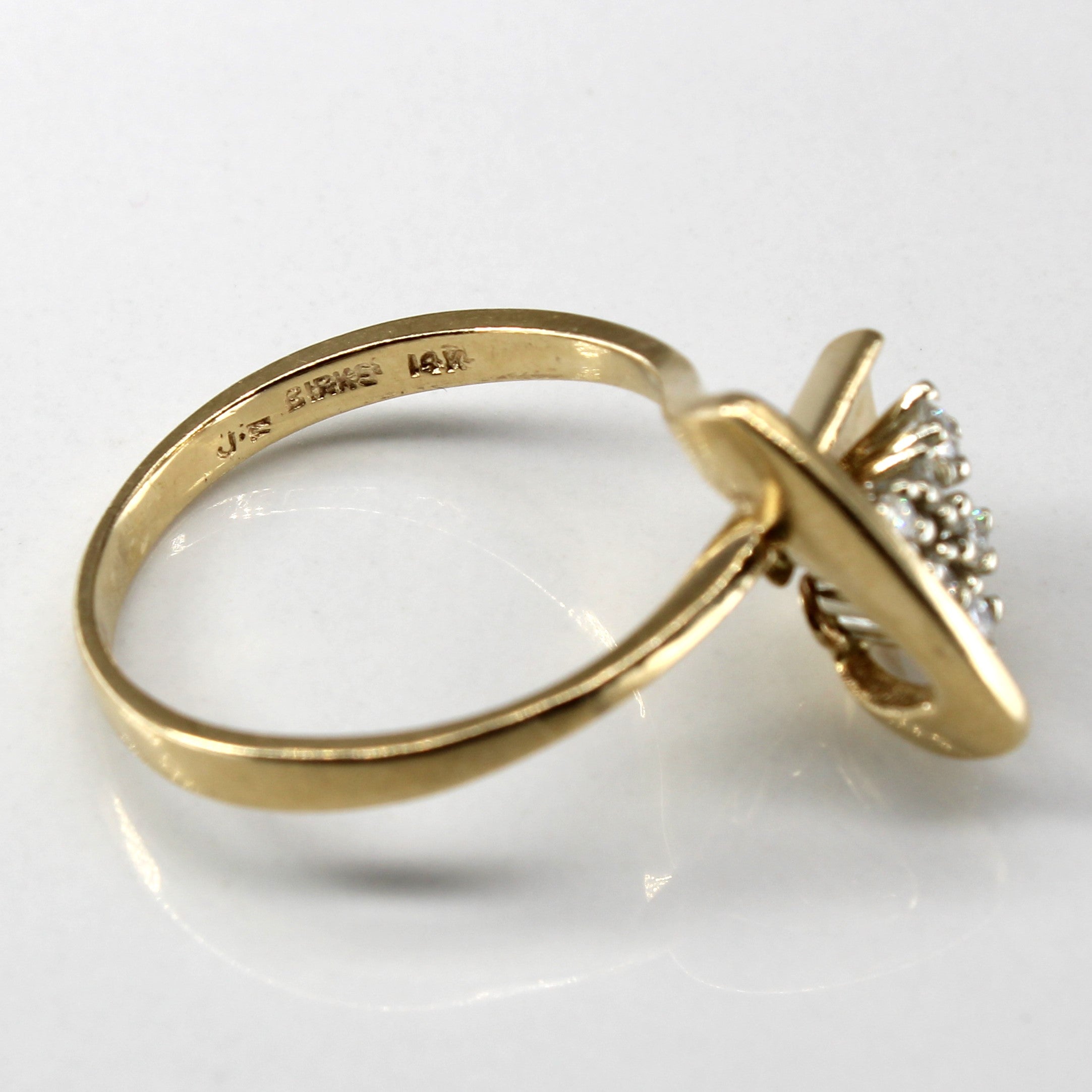 High Set Cluster Diamond Ring | 0.14ctw | SZ 8.75 |