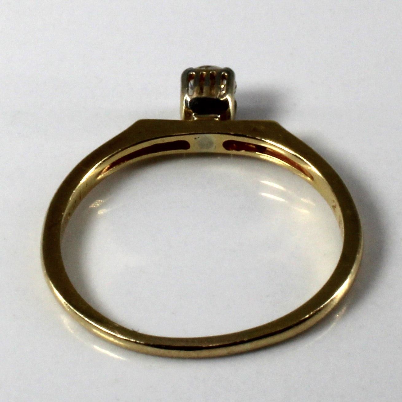 Solitaire with Diamond Accents Ring | 0.25ctw | SZ 8.5 |
