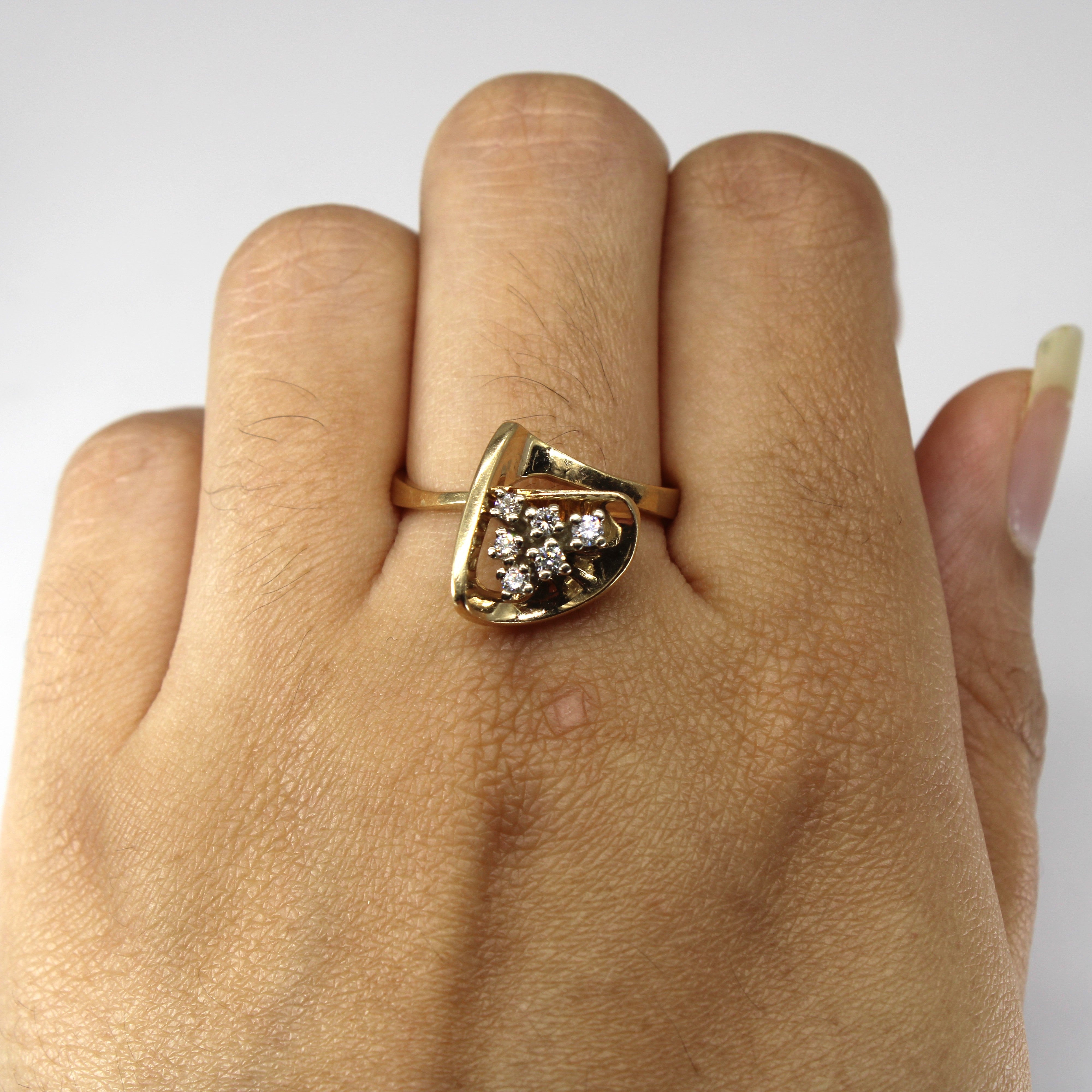 High Set Cluster Diamond Ring | 0.14ctw | SZ 8.75 |