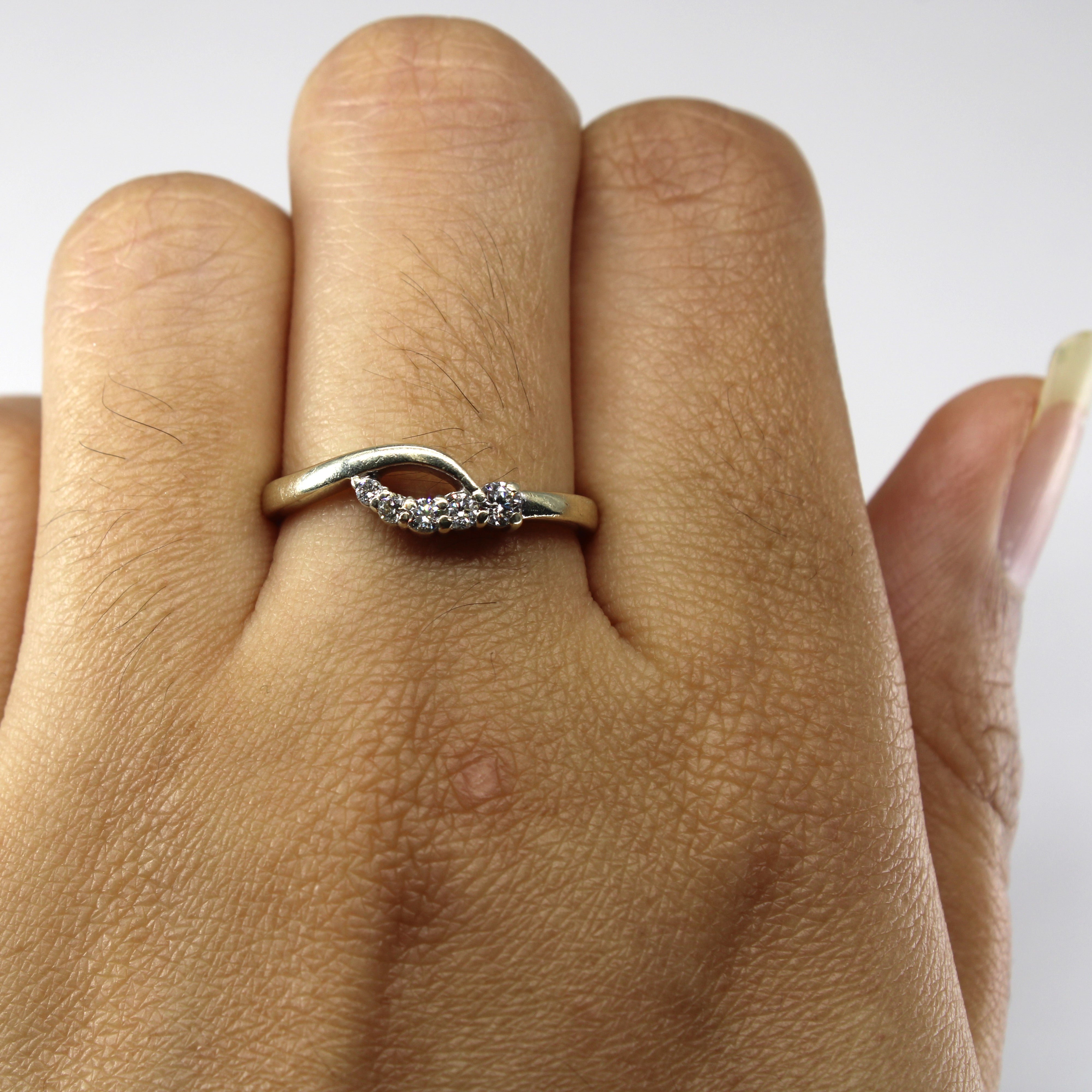 Bypass Diamond Ring | 0.17ctw | SZ 7.75 |