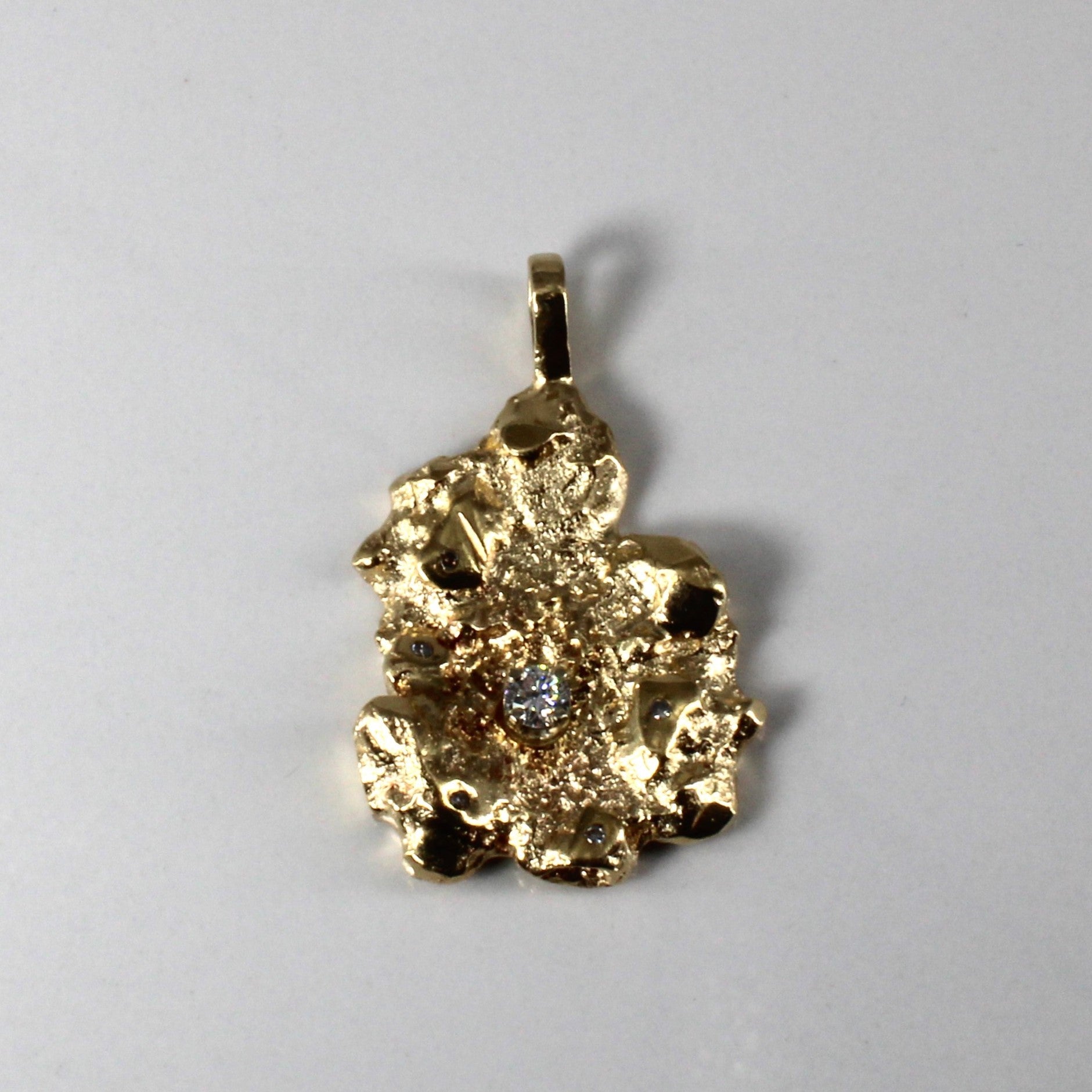 Nugget Style Diamond Pendant | 0.21ctw |
