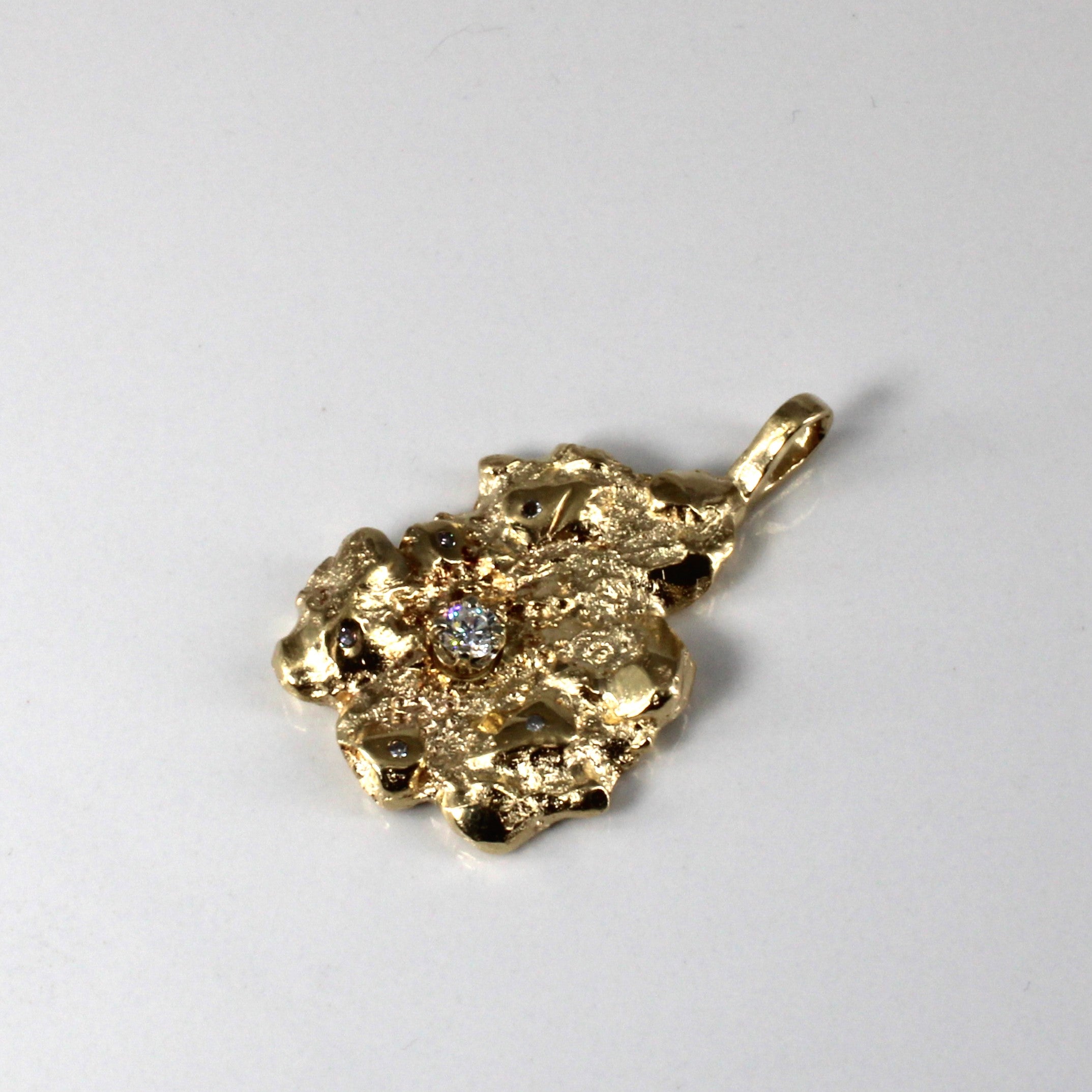 Nugget Style Diamond Pendant | 0.21ctw |