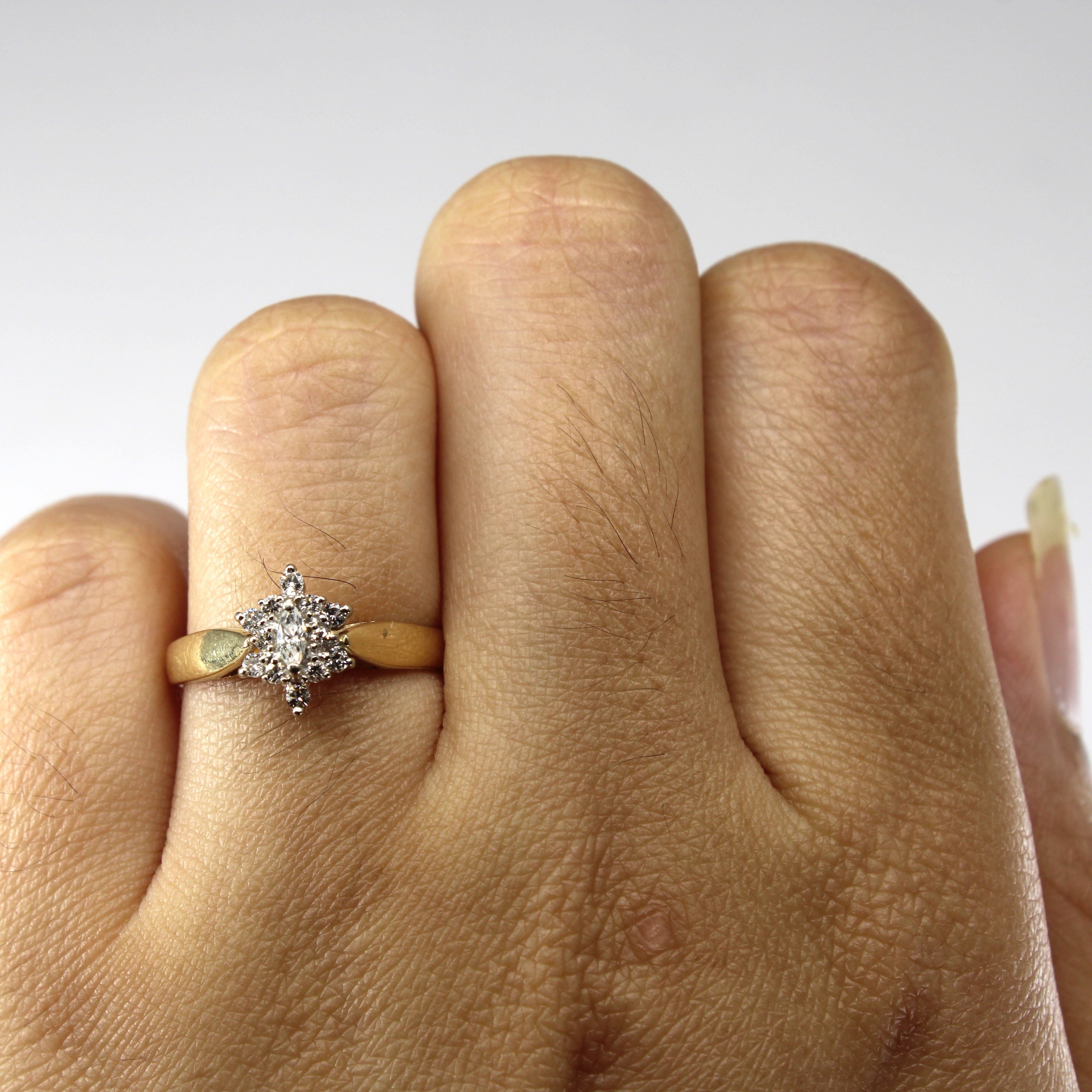 Cluster Set Diamond Ring | 0.17ctw | SZ 6.5 |