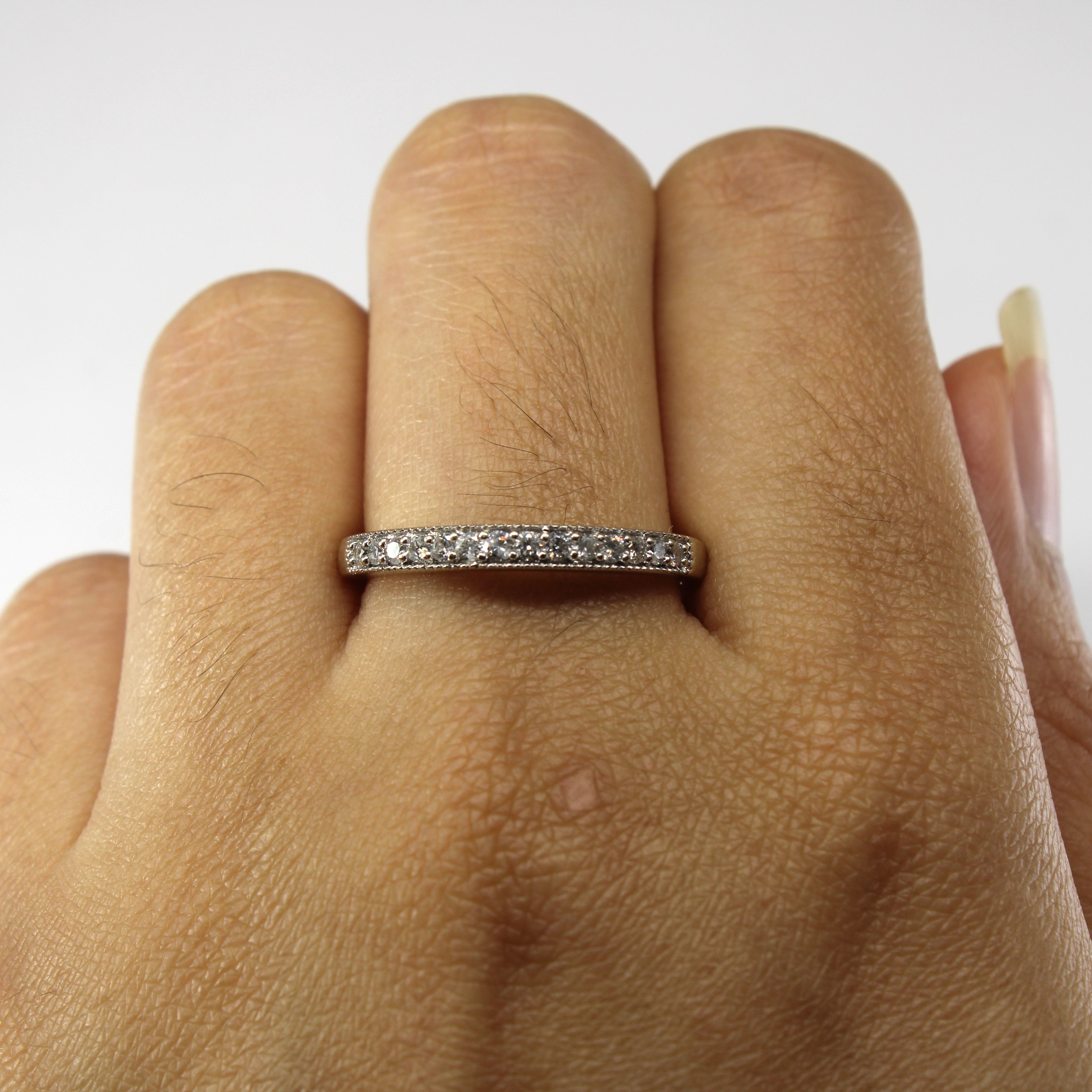 Semi Eternity Diamond Ring | 0.28ctw | SZ 9 |