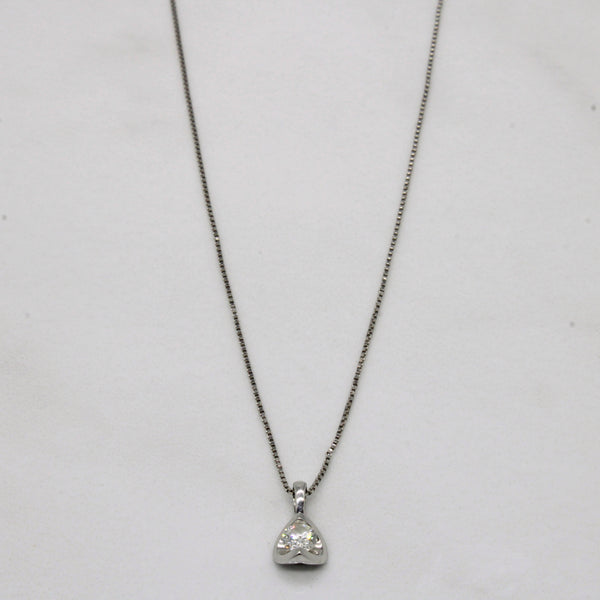 Solitaire Diamond Necklace | 0.15ct | 20
