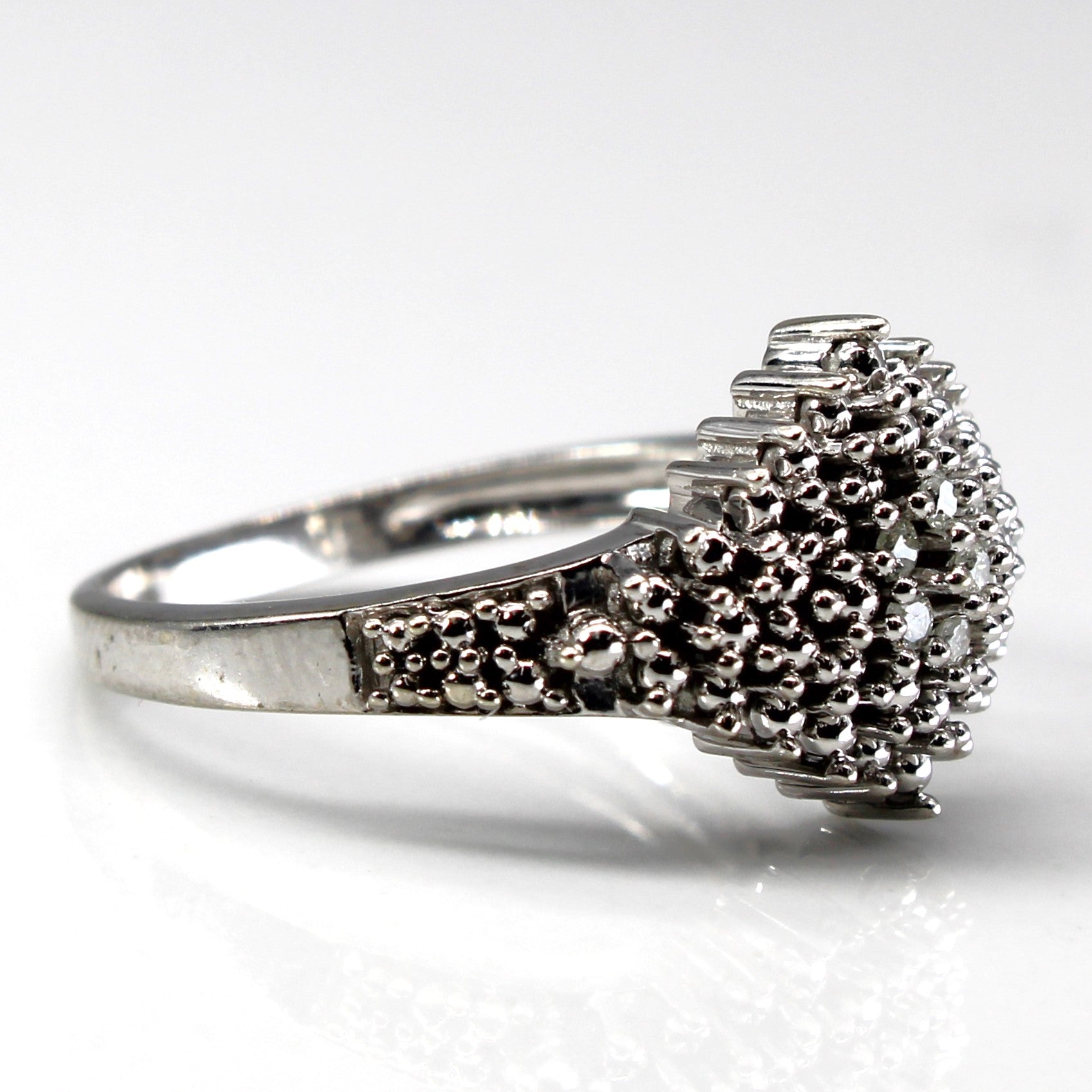 Beaded Texture Diamond Ring | 0.07ctw | SZ 7.25 |