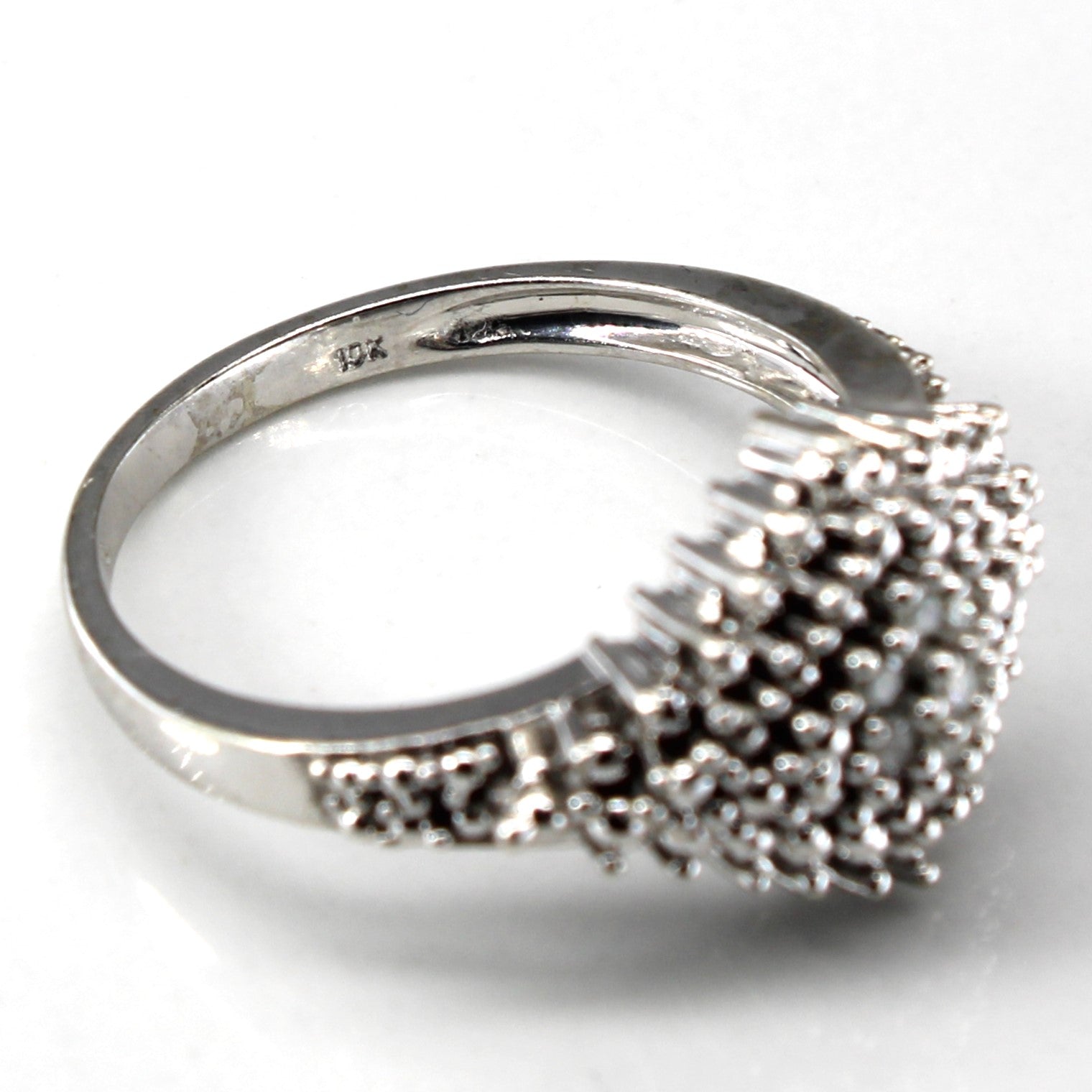 Beaded Texture Diamond Ring | 0.07ctw | SZ 7.25 |