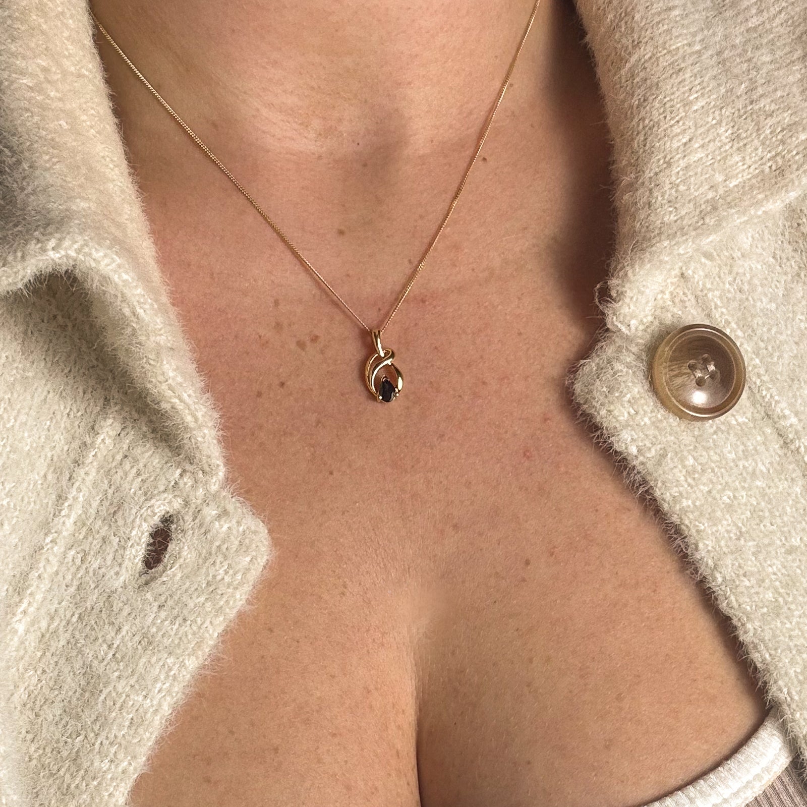 Blue Sapphire Necklace | 0.48ct | 16" |