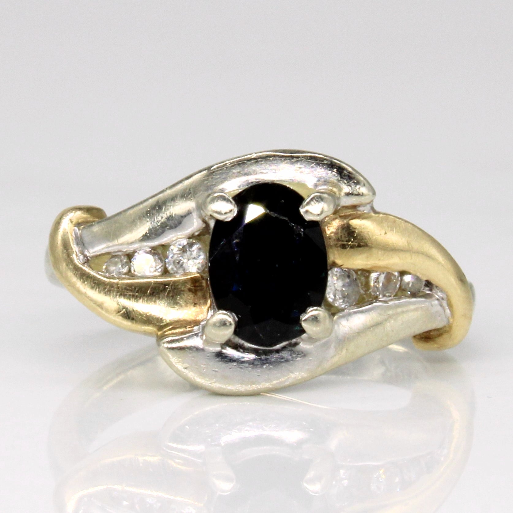 Sapphire & Diamond Waterfall Ring | 0.90ct, 0.10ctw | SZ 4.75 |