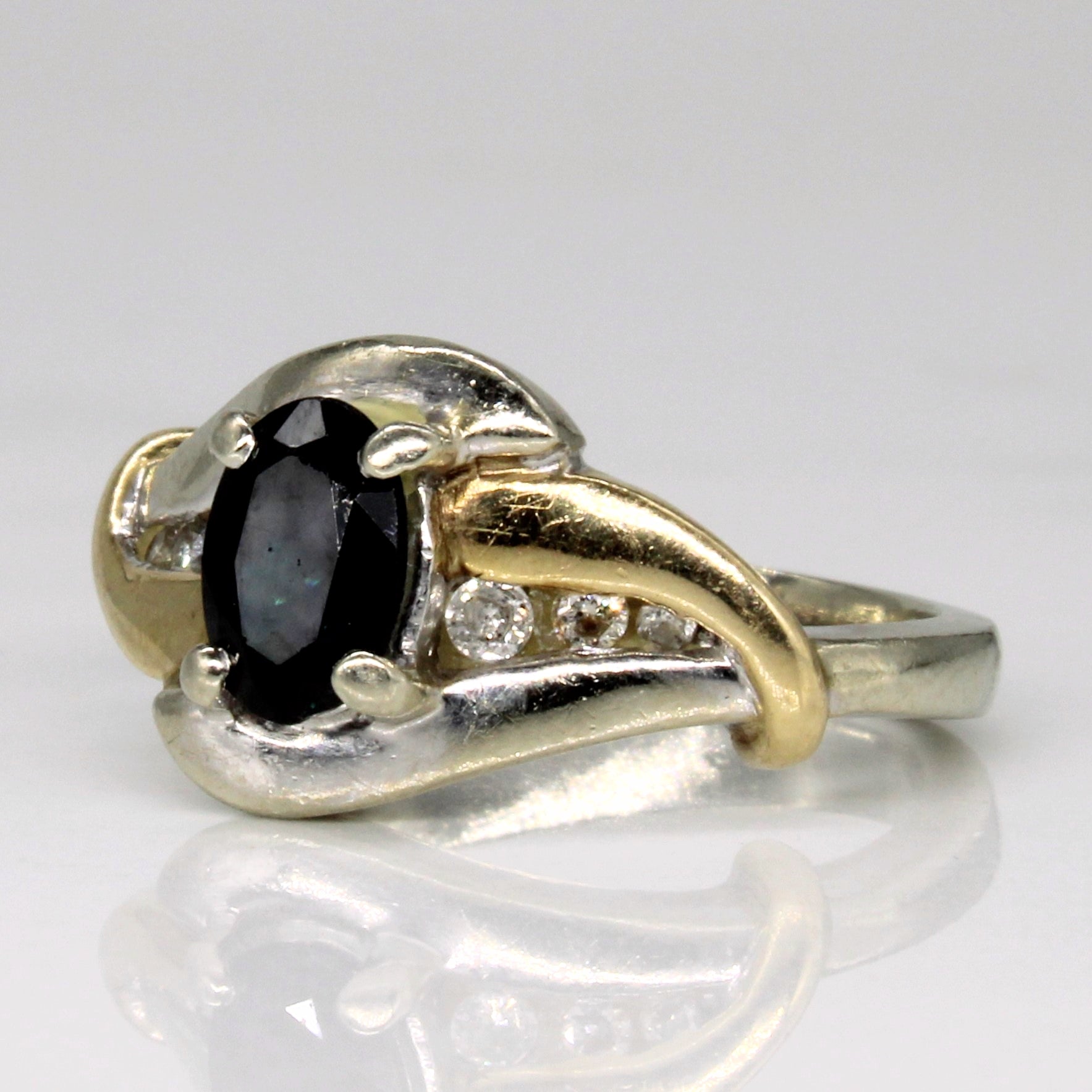 Sapphire & Diamond Waterfall Ring | 0.90ct, 0.10ctw | SZ 4.75 |
