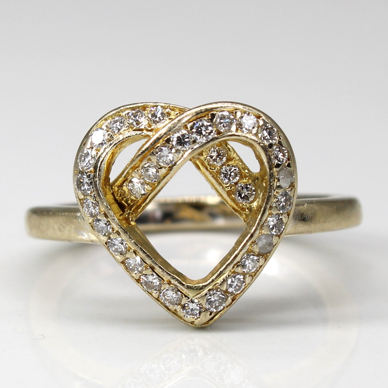 Diamond Heart Ring | 0.32ctw | SZ 6.5 |