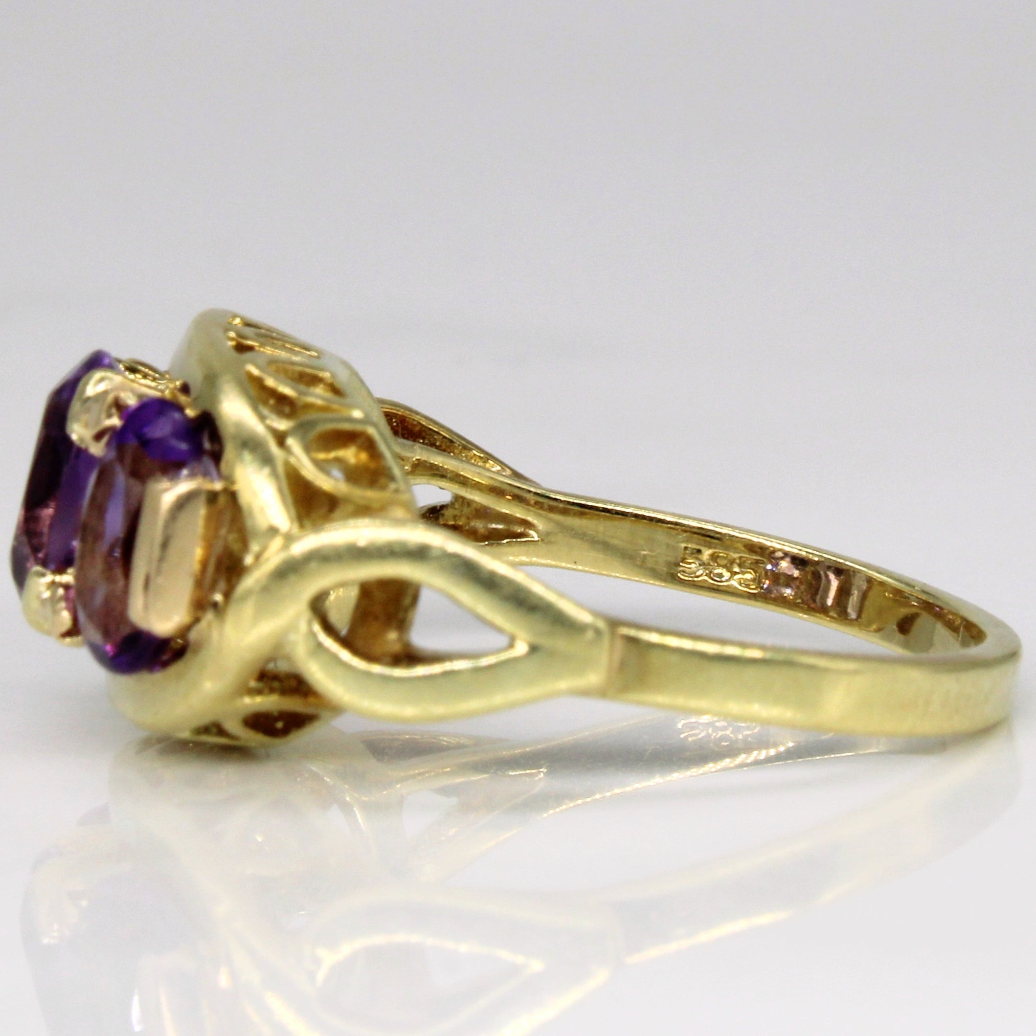 Amethyst Cocktail Ring | 1.50ctw | SZ 6.75 |