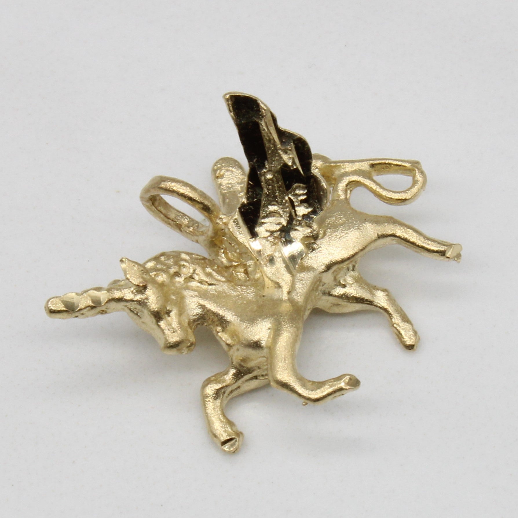 9k Yellow Gold Unicorn Charm