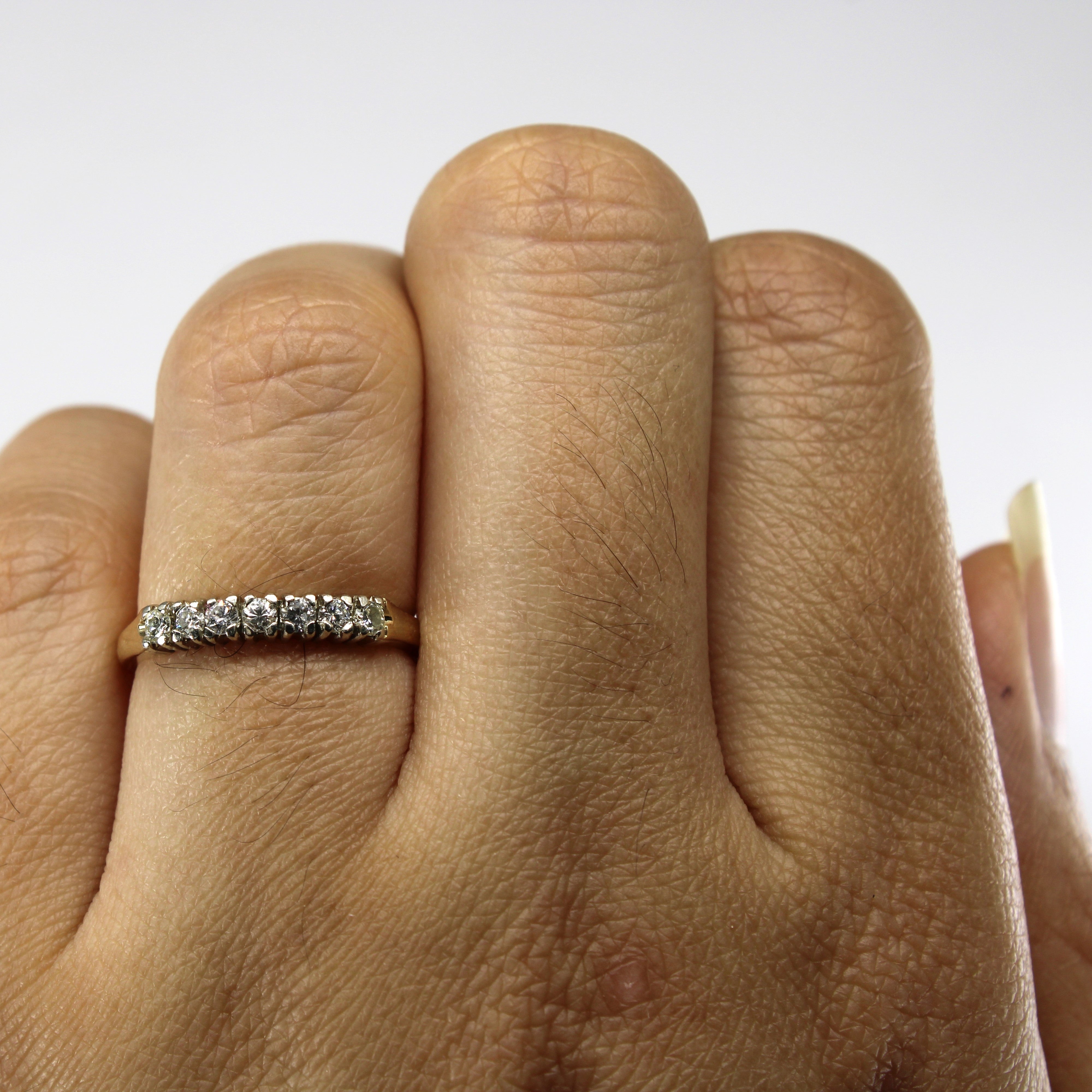 Seven Stone Diamond Ring | 0.17ctw | SZ 5.5 |
