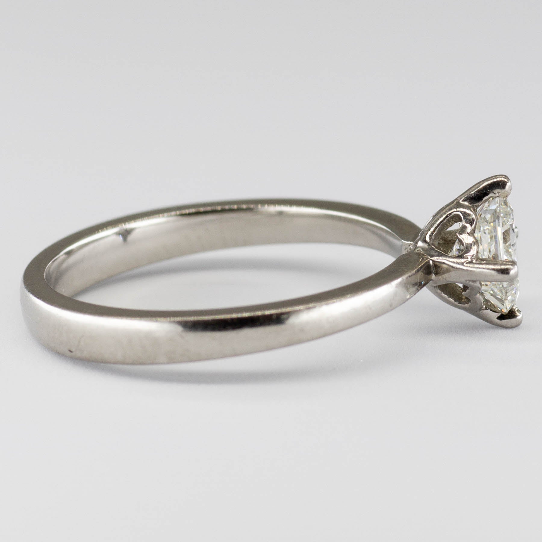 Solitaire Diamond Set Princess Canadian Diamond Ring | 0.60ct | SZ 6.5 |