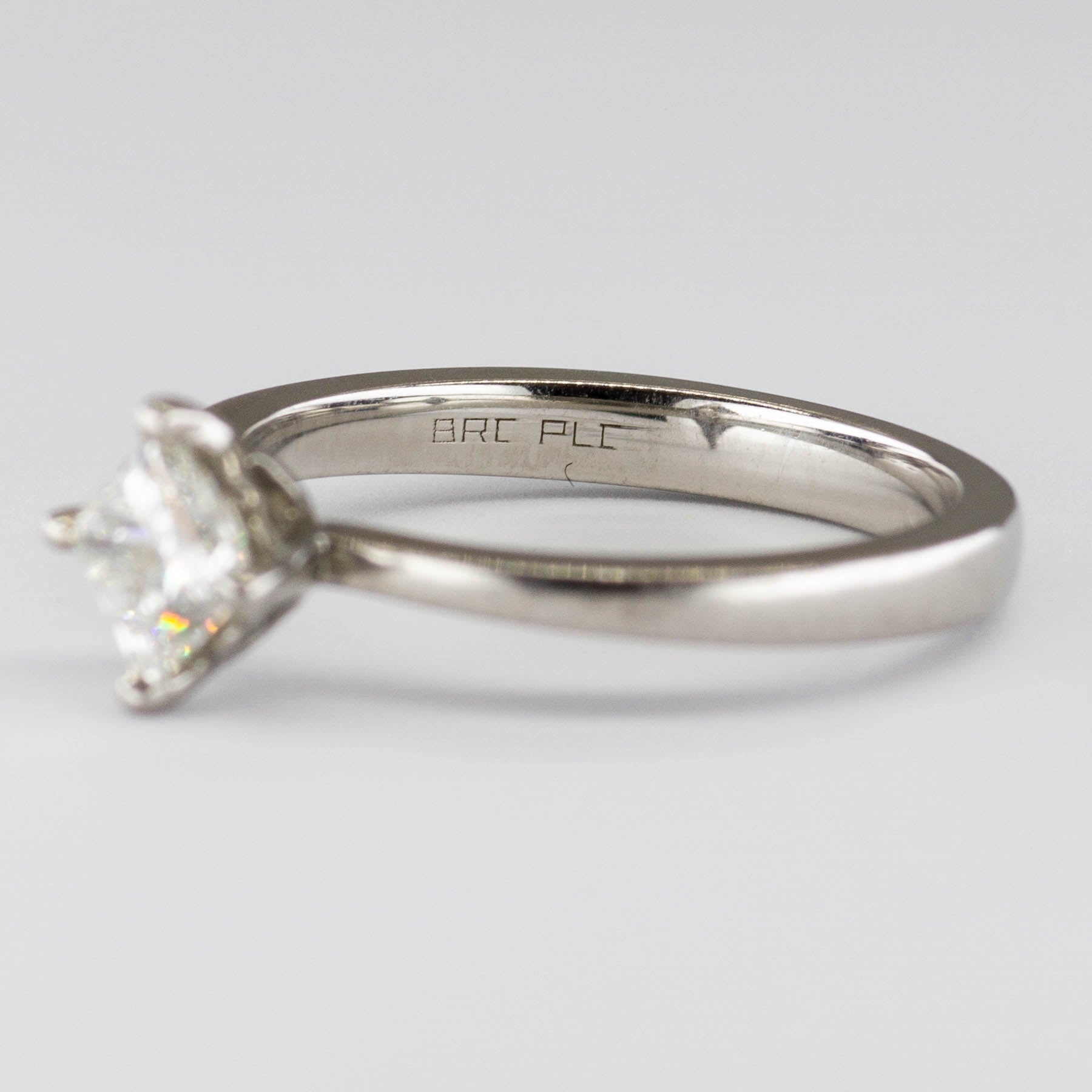Solitaire Diamond Set Princess Canadian Diamond Ring | 0.60ct | SZ 6.5 |