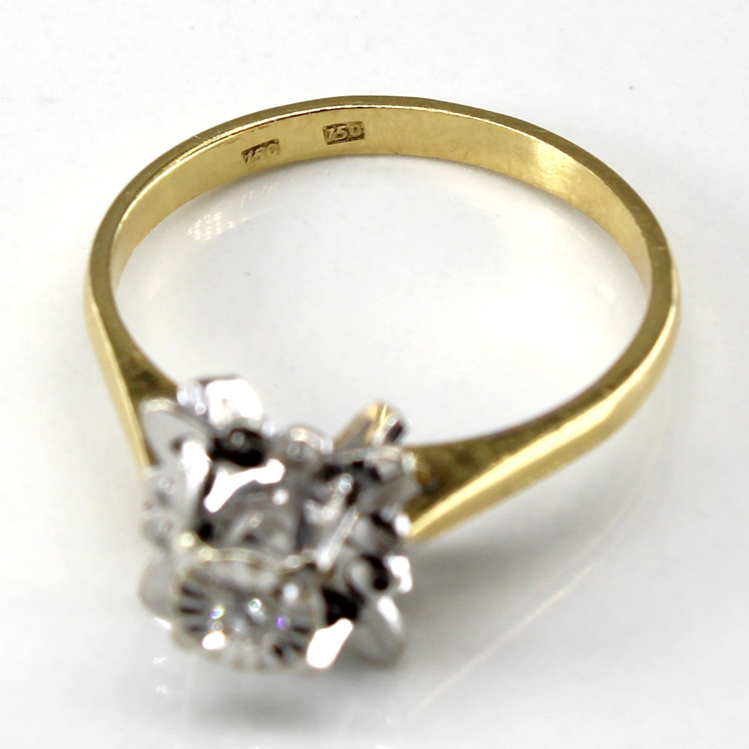 High Set Solitaire Diamond Ring | 0.03ct | SZ 6 |