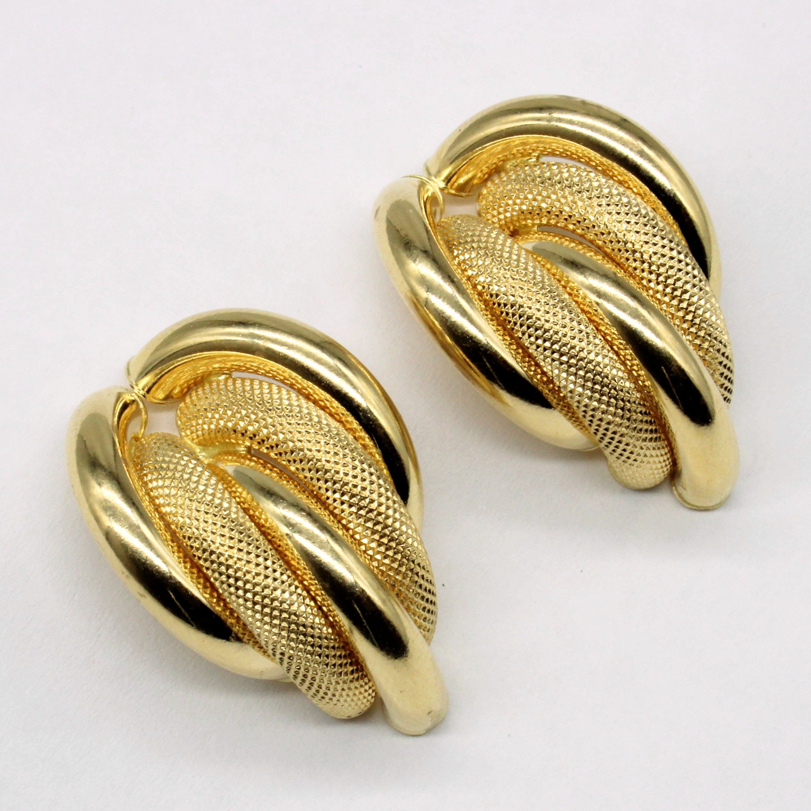 18k Yellow Gold Earrings